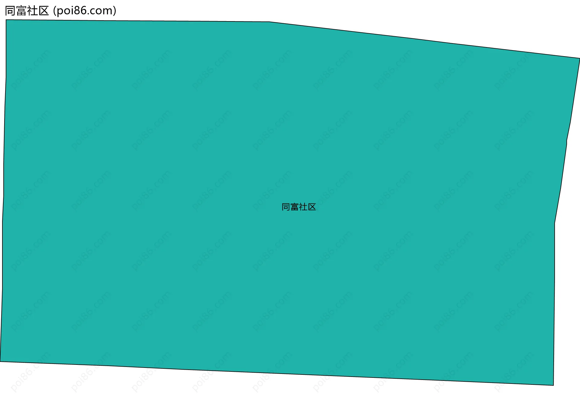 同富社区边界地图