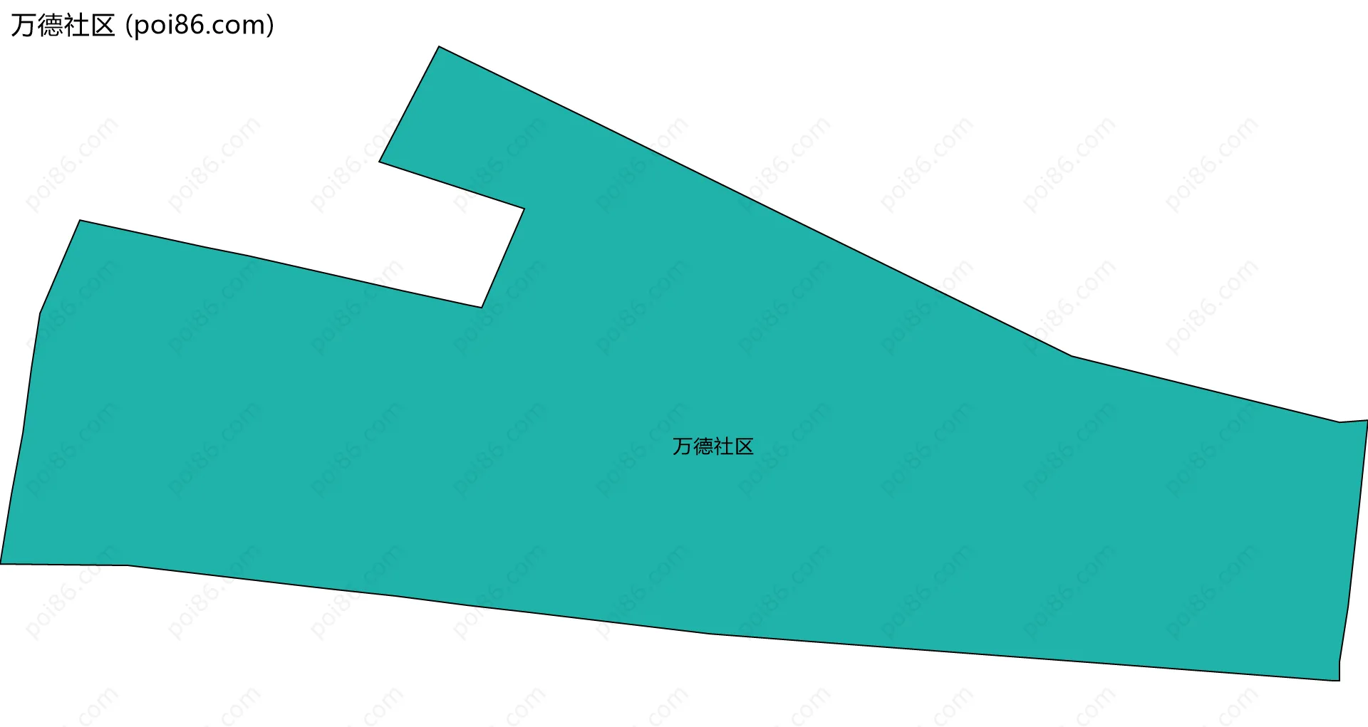 万德社区边界地图