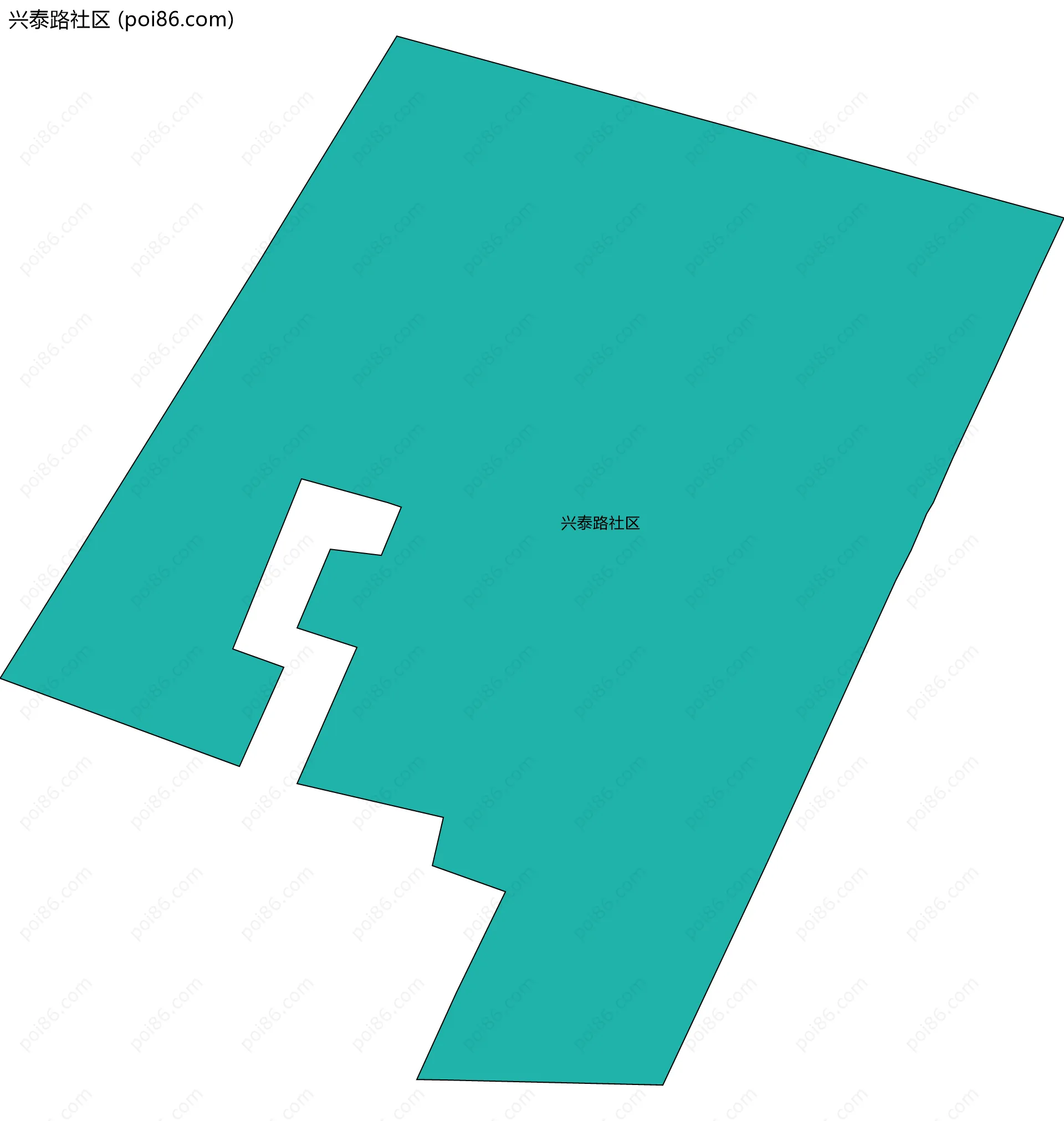 兴泰路社区边界地图