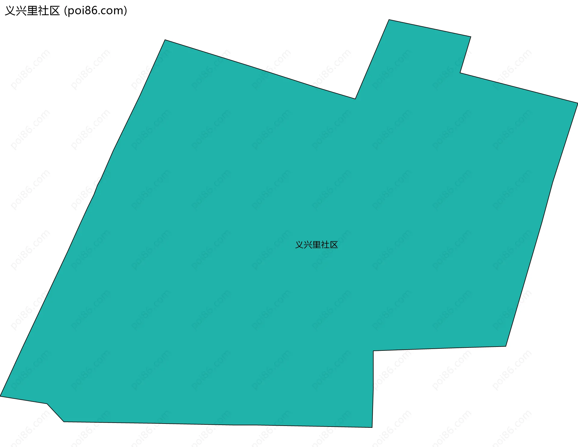 义兴里社区边界地图