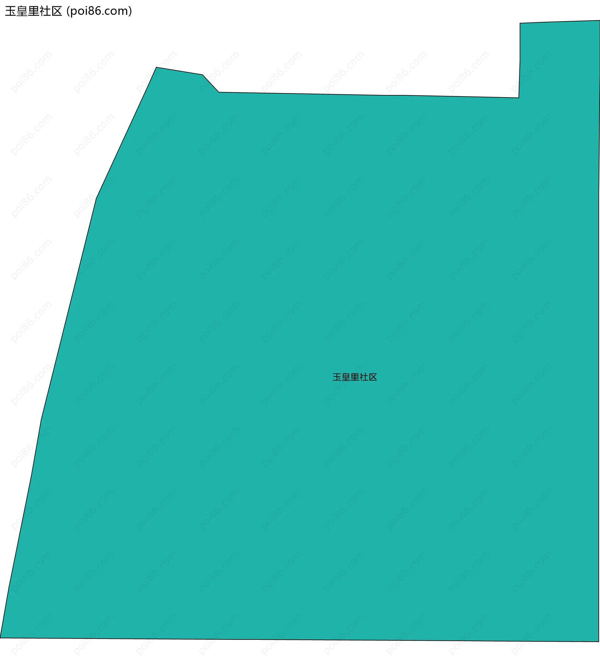 玉皇里社区边界地图