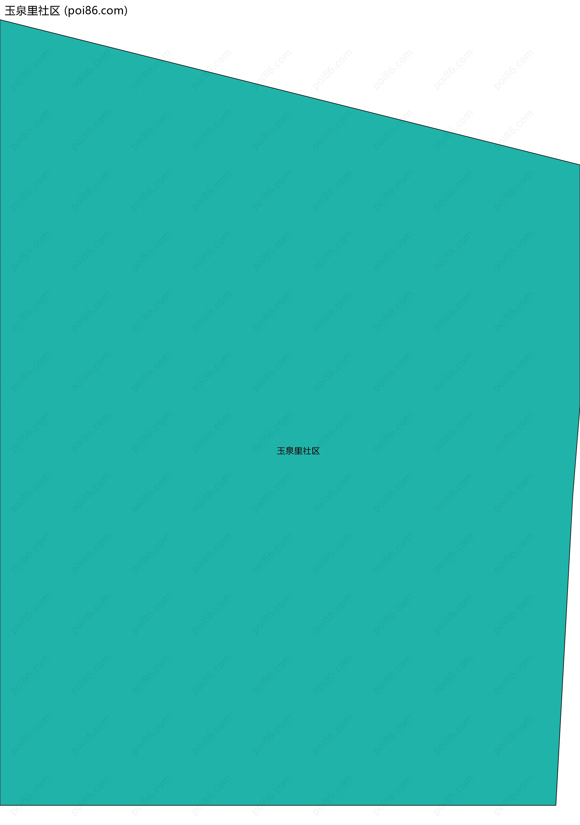 玉泉里社区边界地图