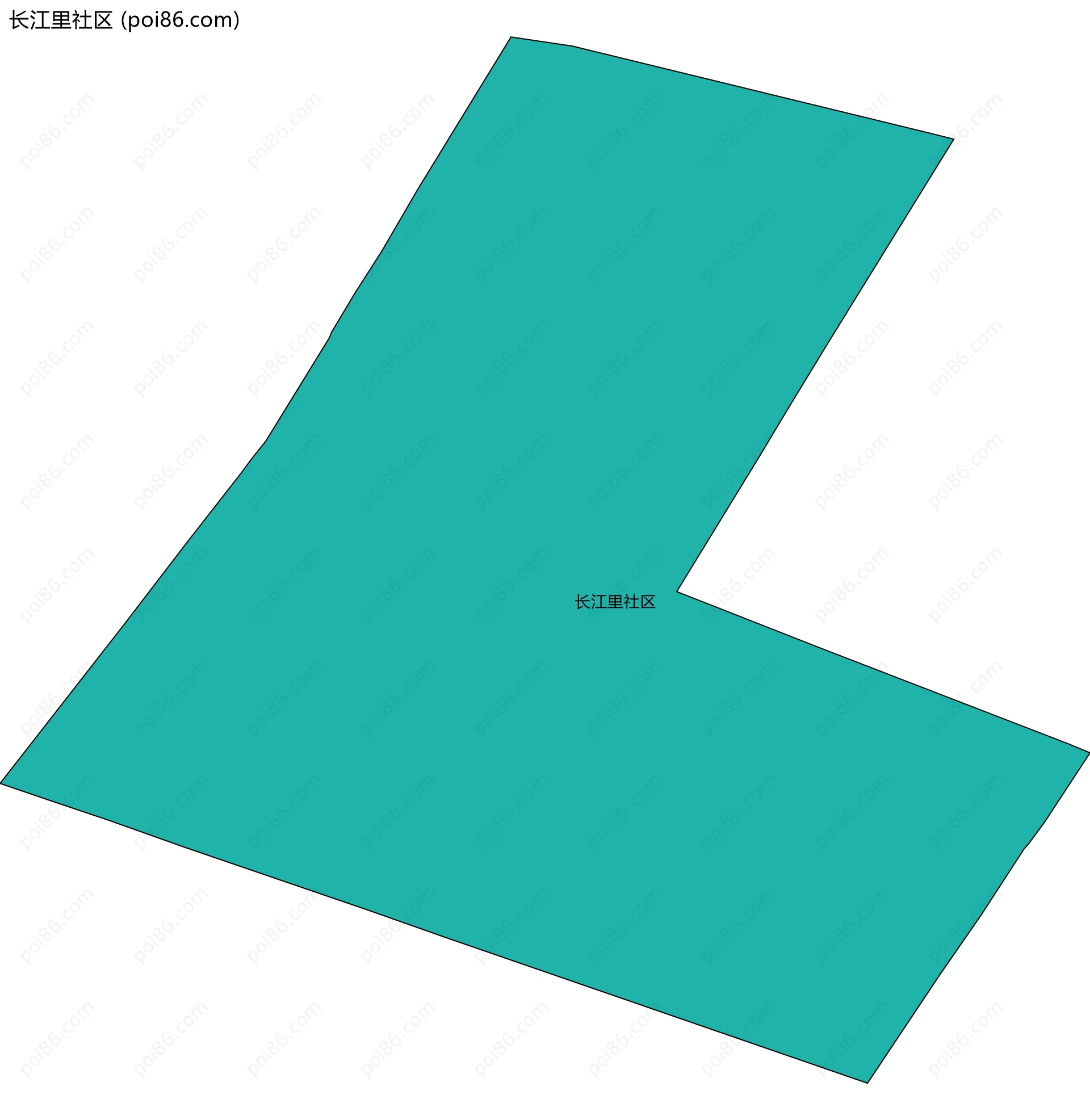 长江里社区边界地图