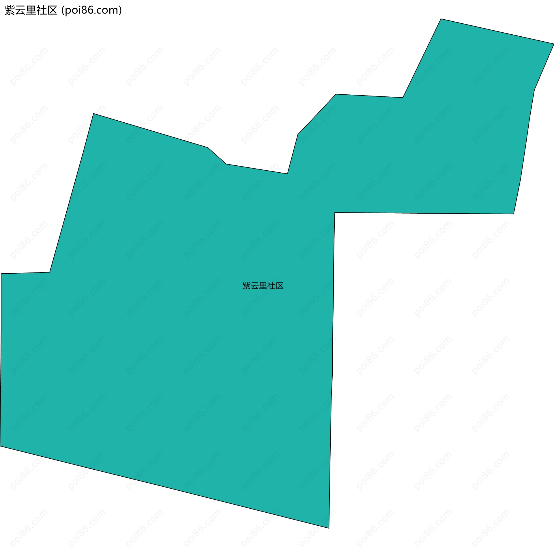 紫云里社区边界地图