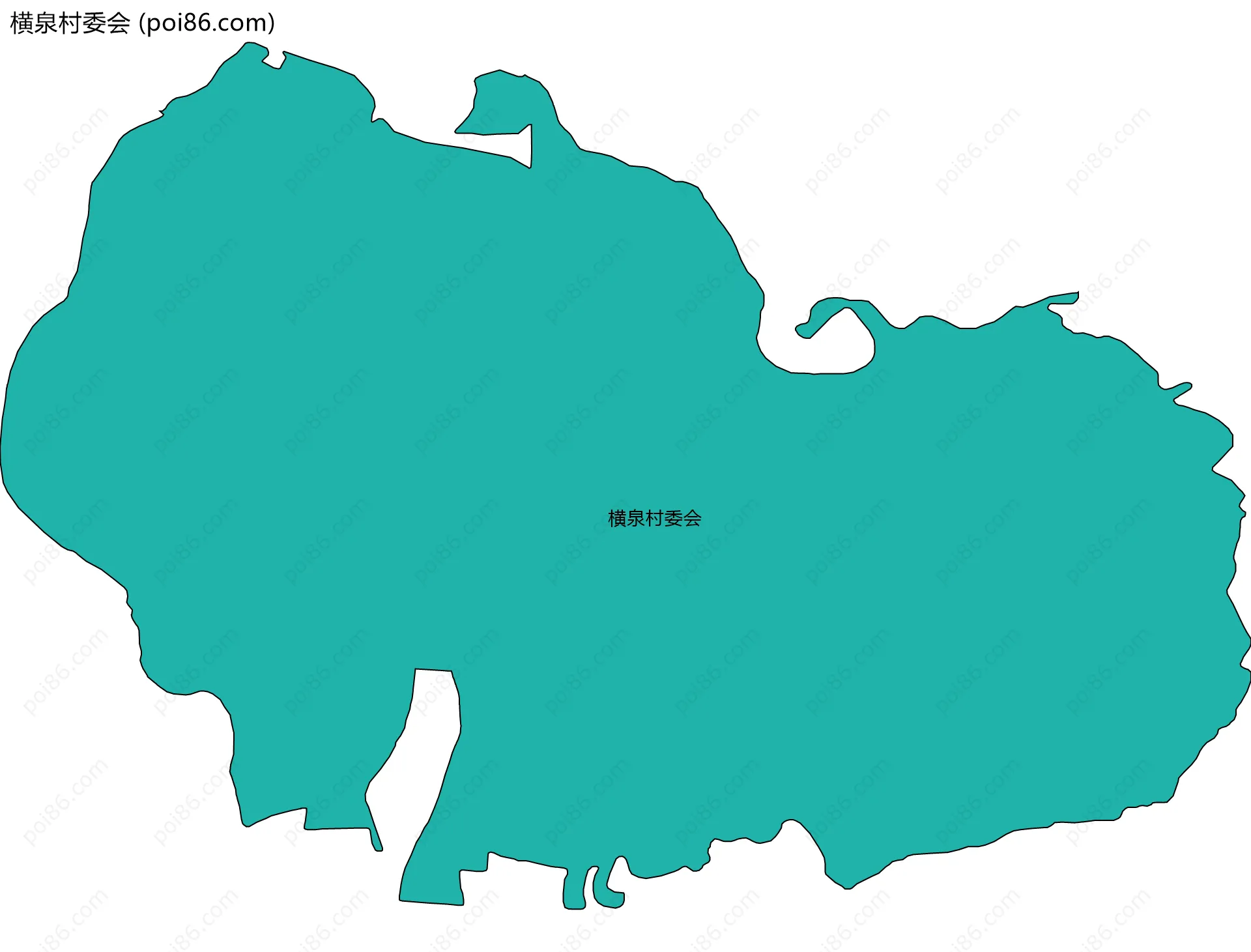 横泉村委会边界地图