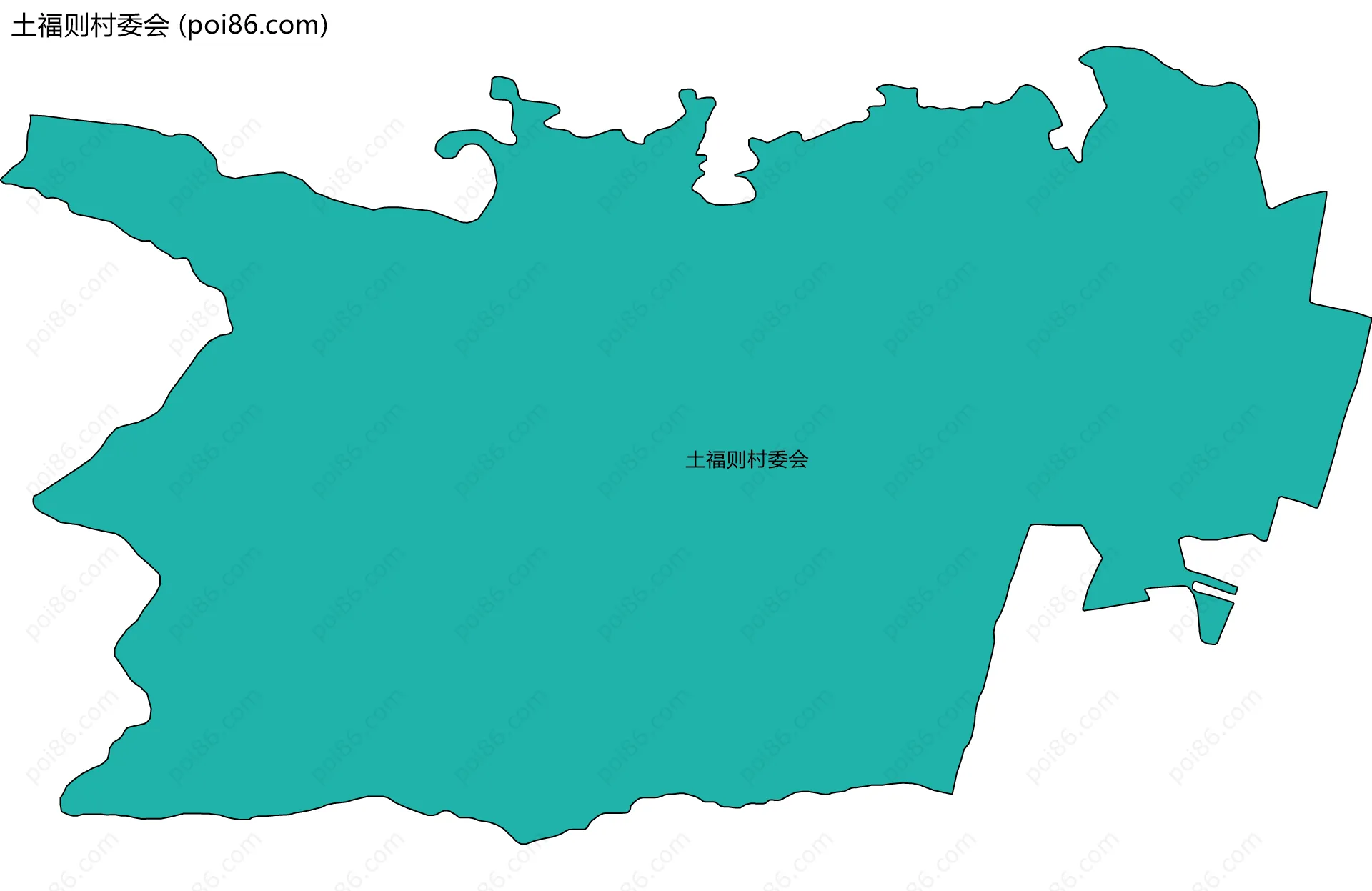 土福则村委会边界地图