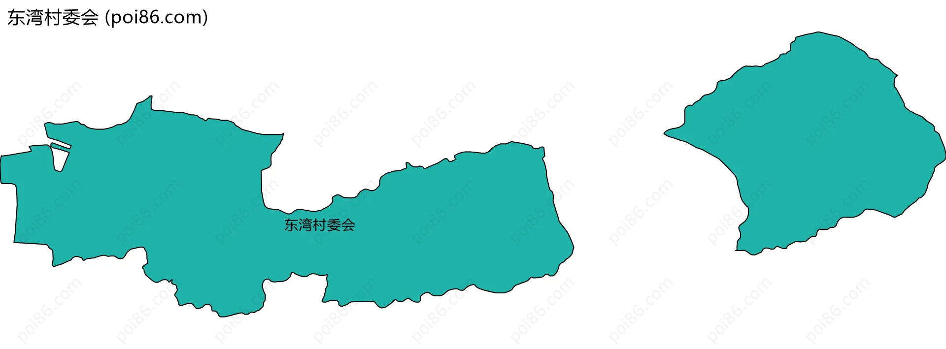 东湾村委会边界地图