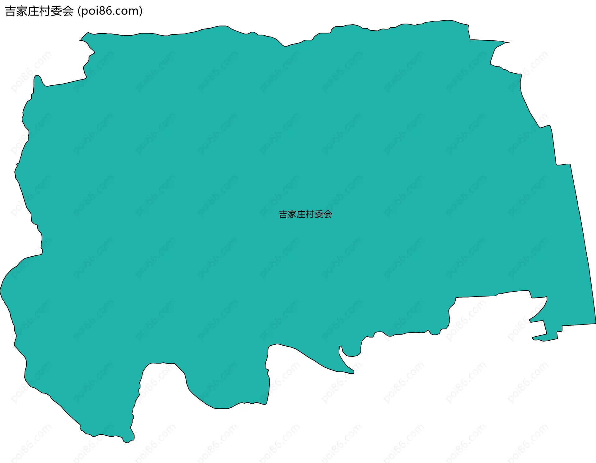吉家庄村委会边界地图