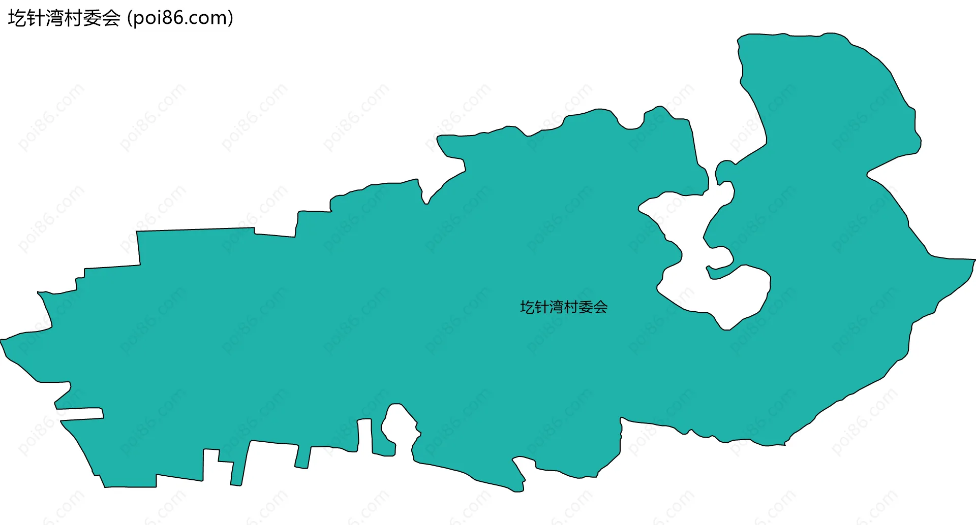 圪针湾村委会边界地图