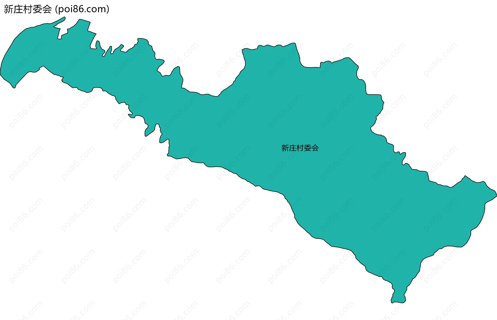 新庄村委会边界地图