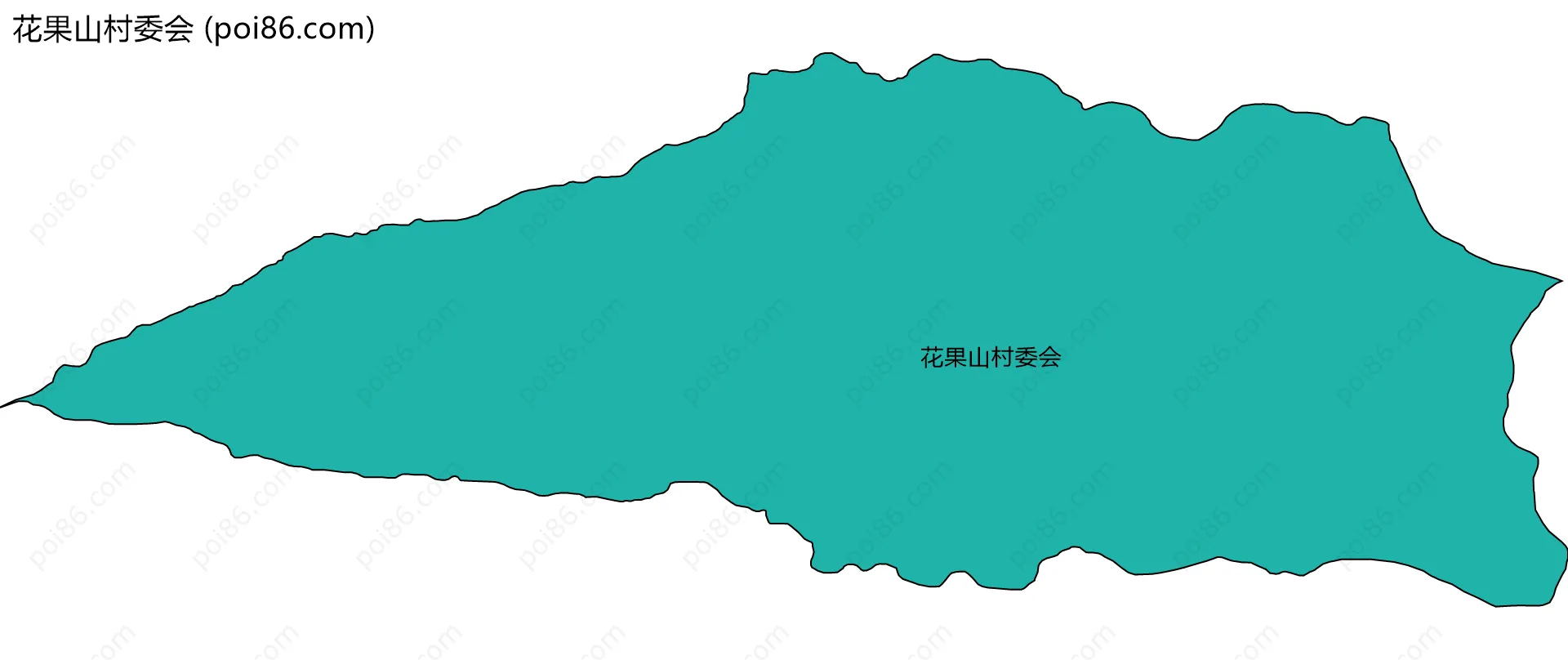 花果山村委会边界地图