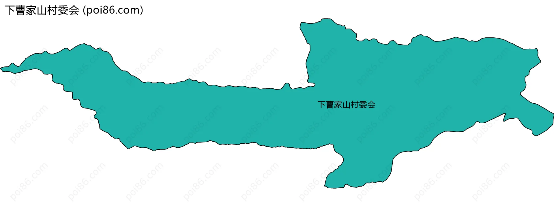 下曹家山村委会边界地图