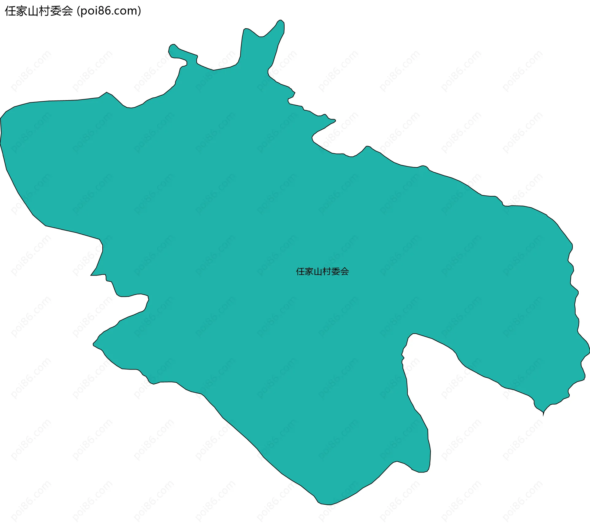 任家山村委会边界地图