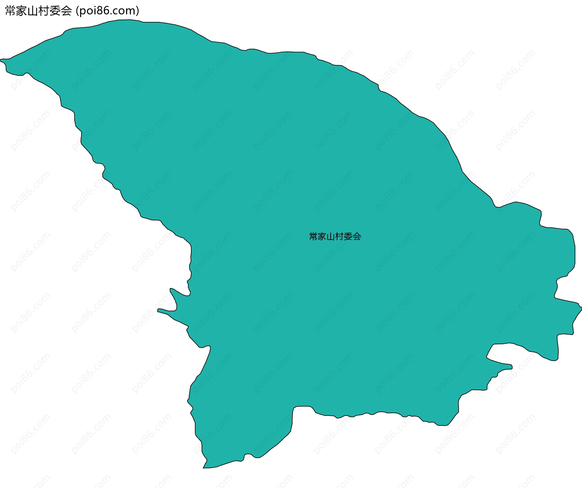 常家山村委会边界地图