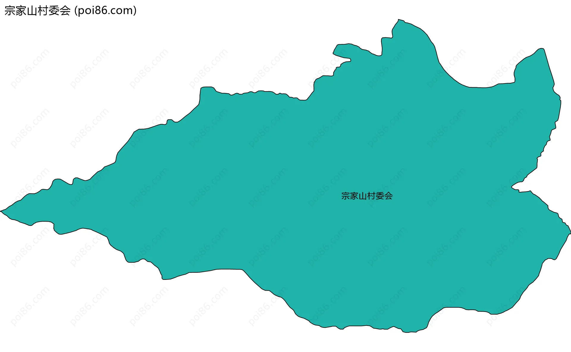 宗家山村委会边界地图