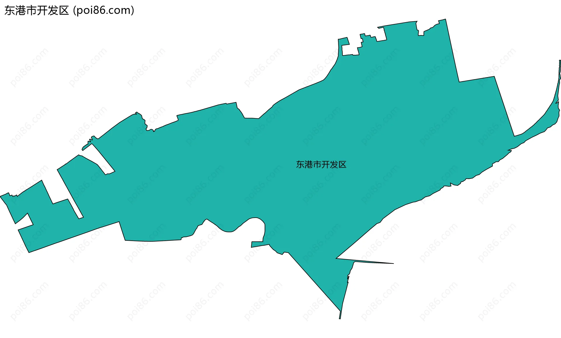 东港市开发区边界地图