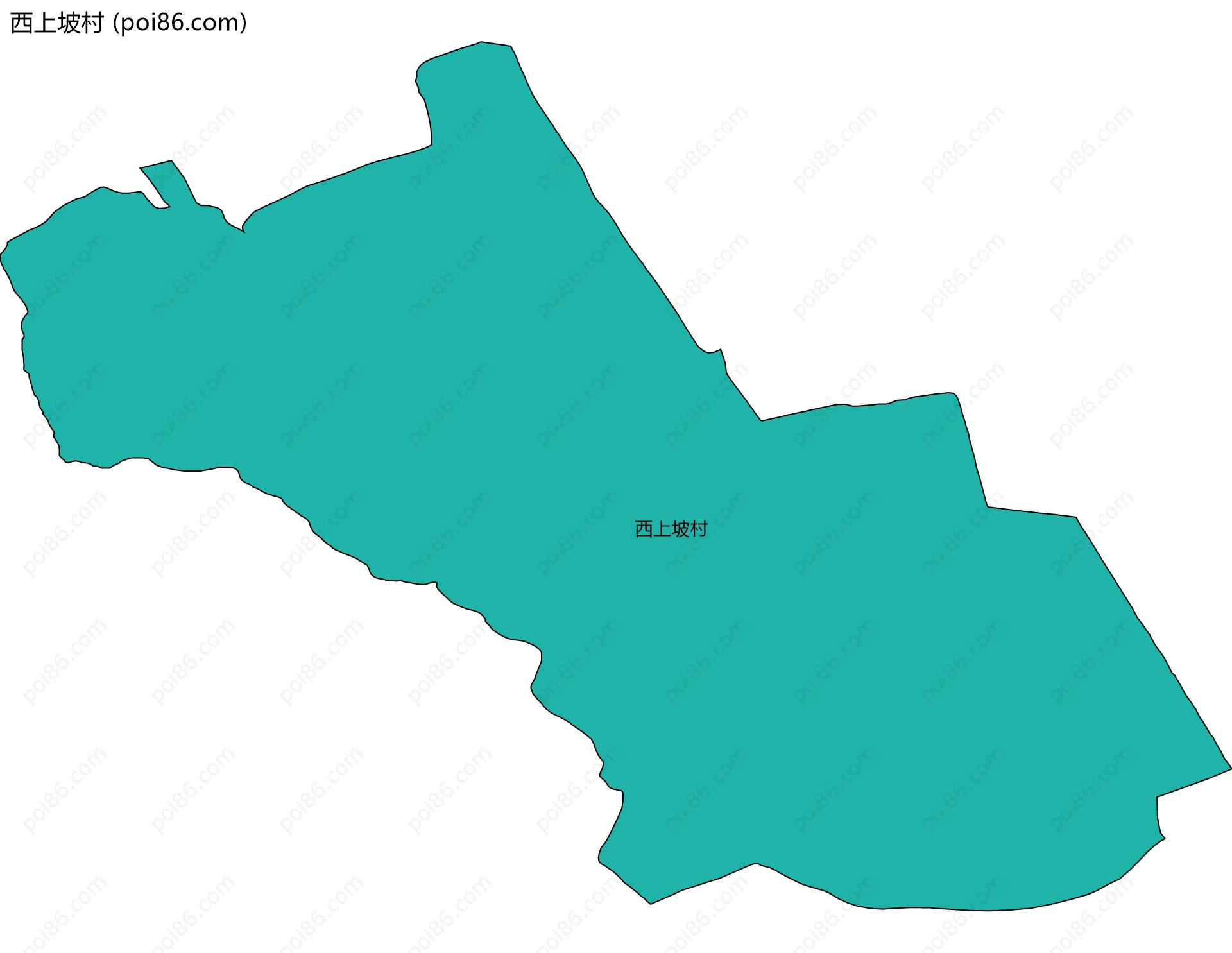 西上坡村边界地图