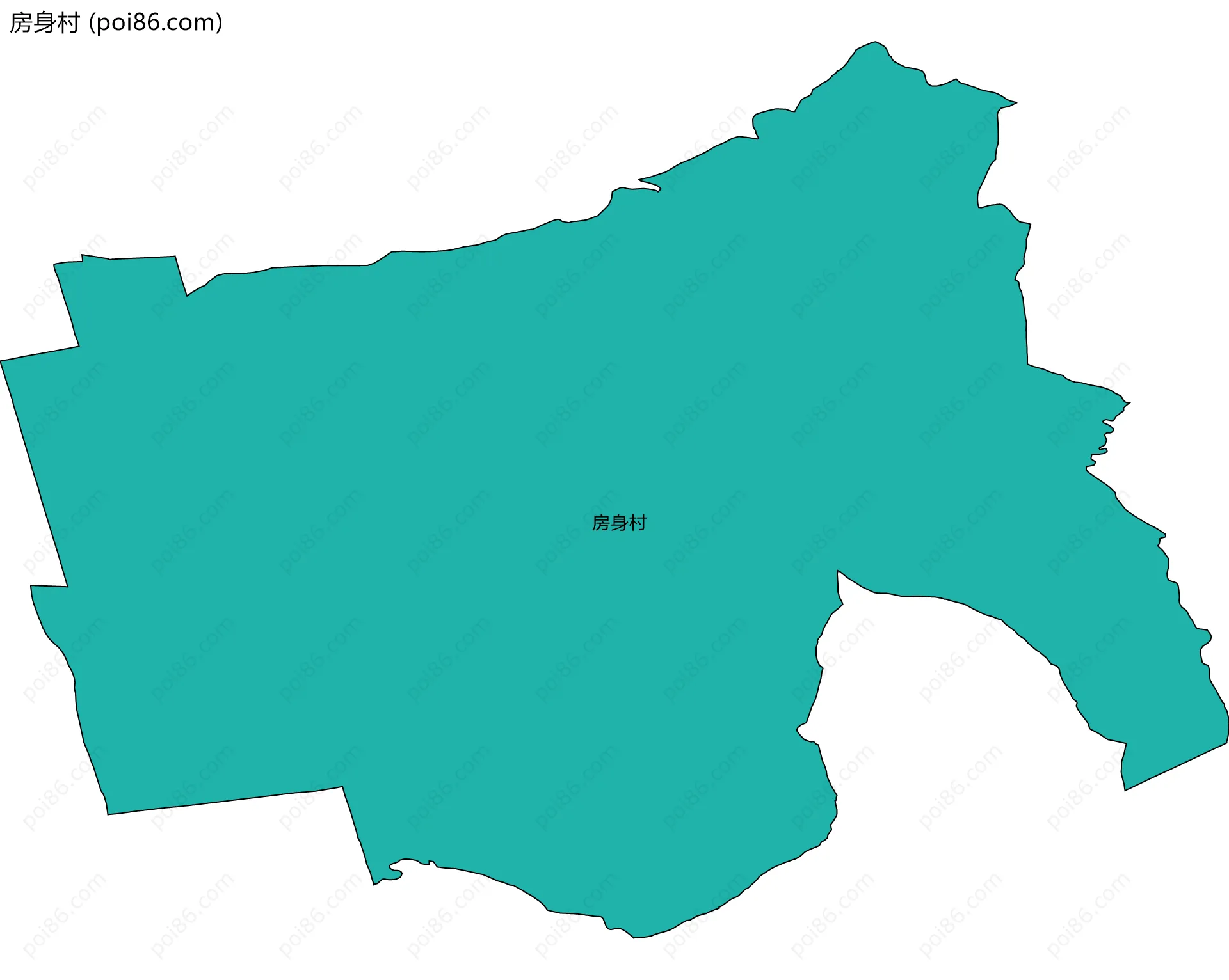 房身村边界地图