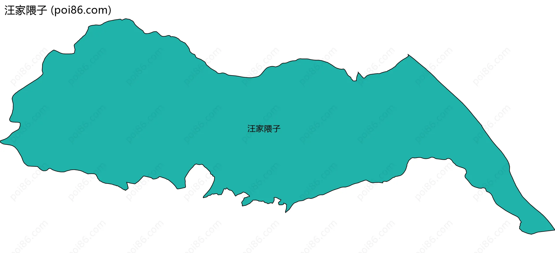 汪家隈子边界地图