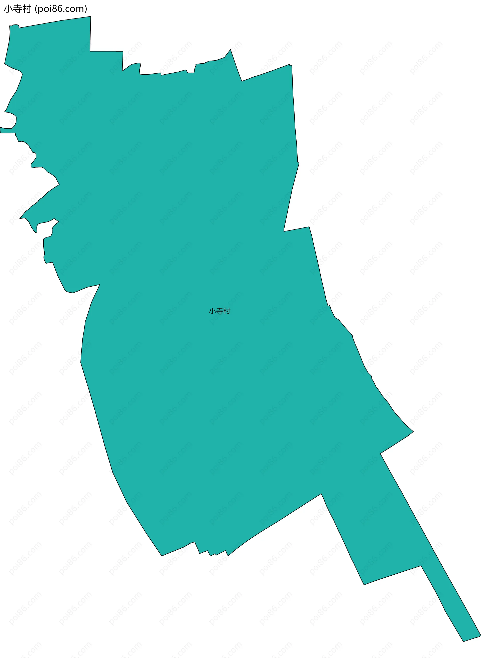 小寺村边界地图