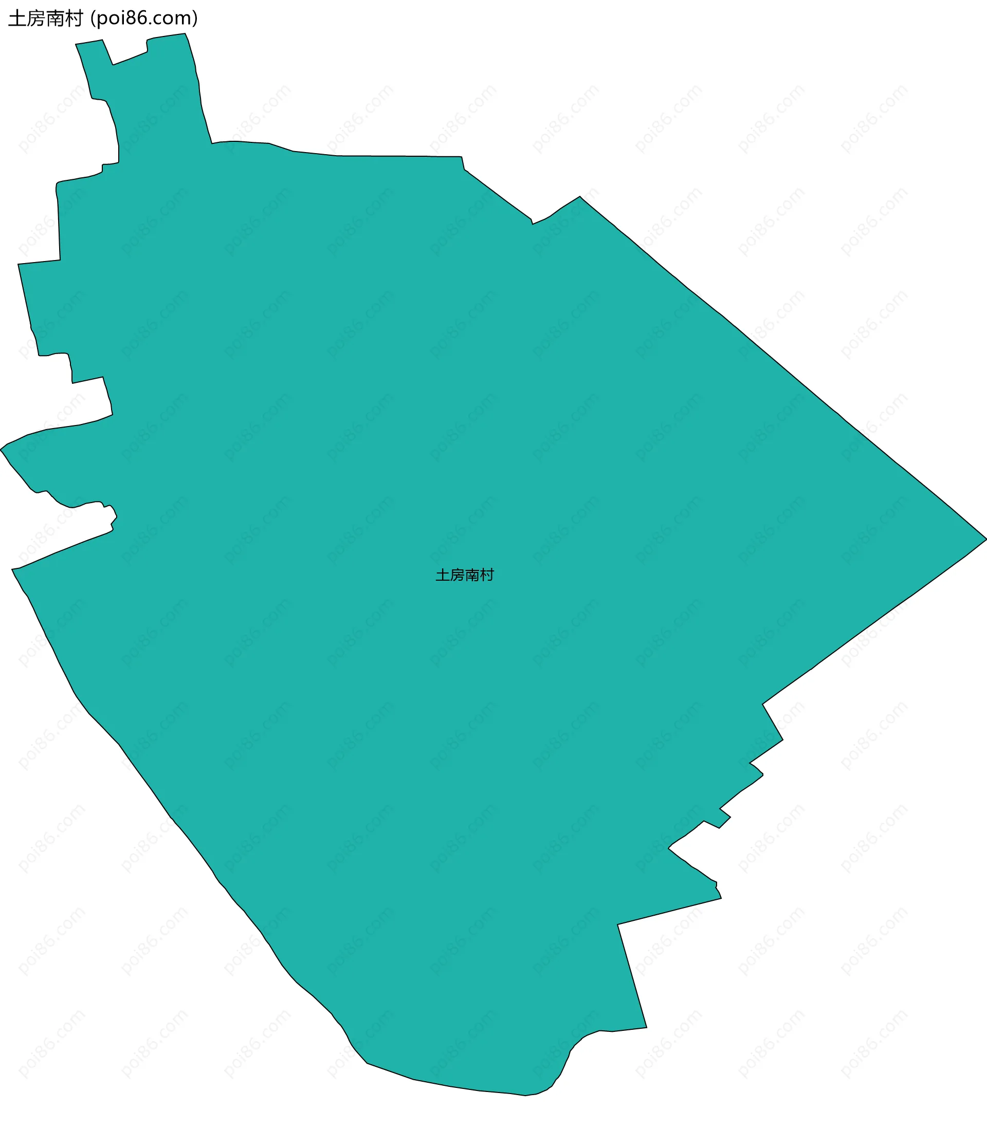 土房南村边界地图