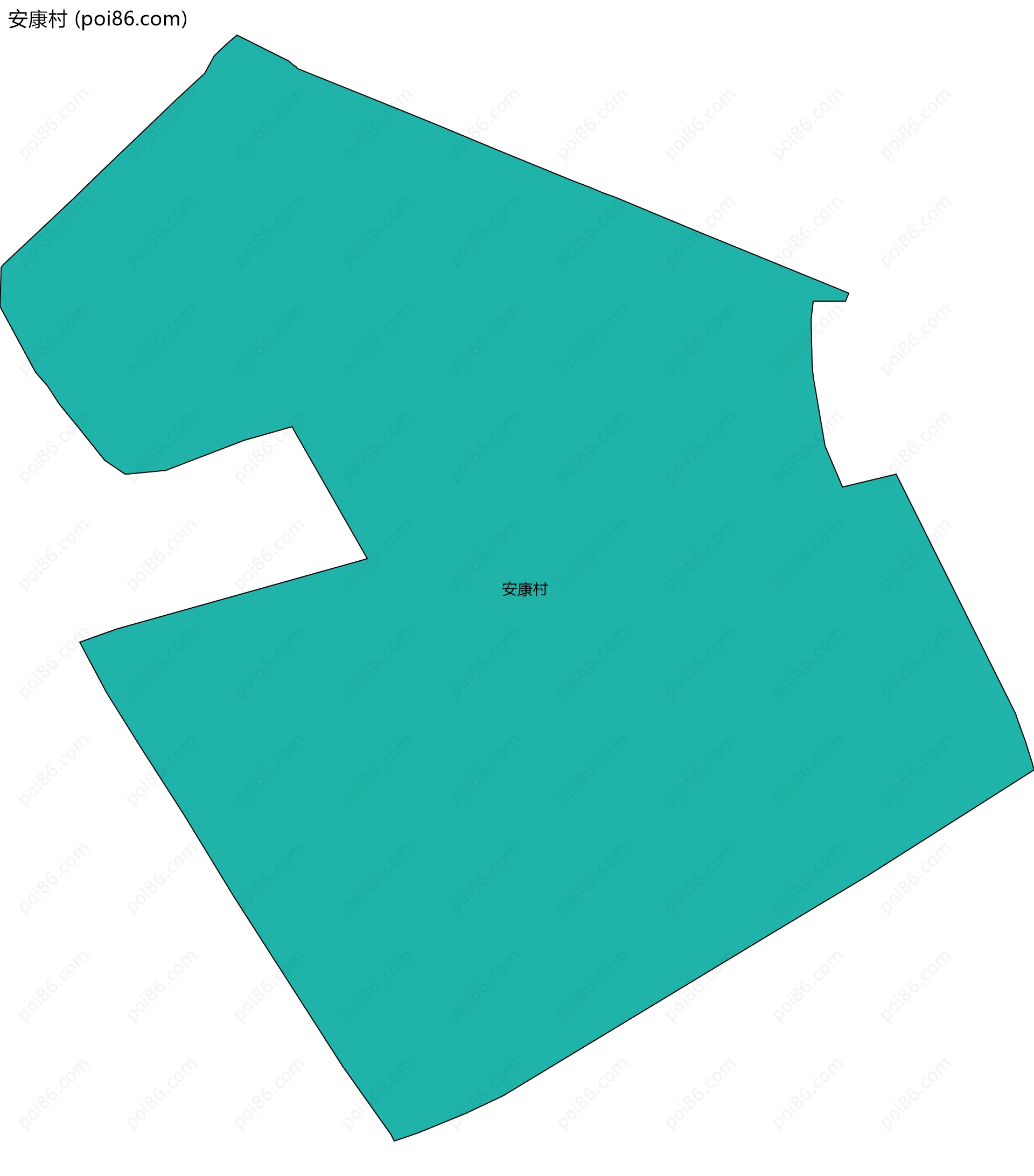 安康村边界地图