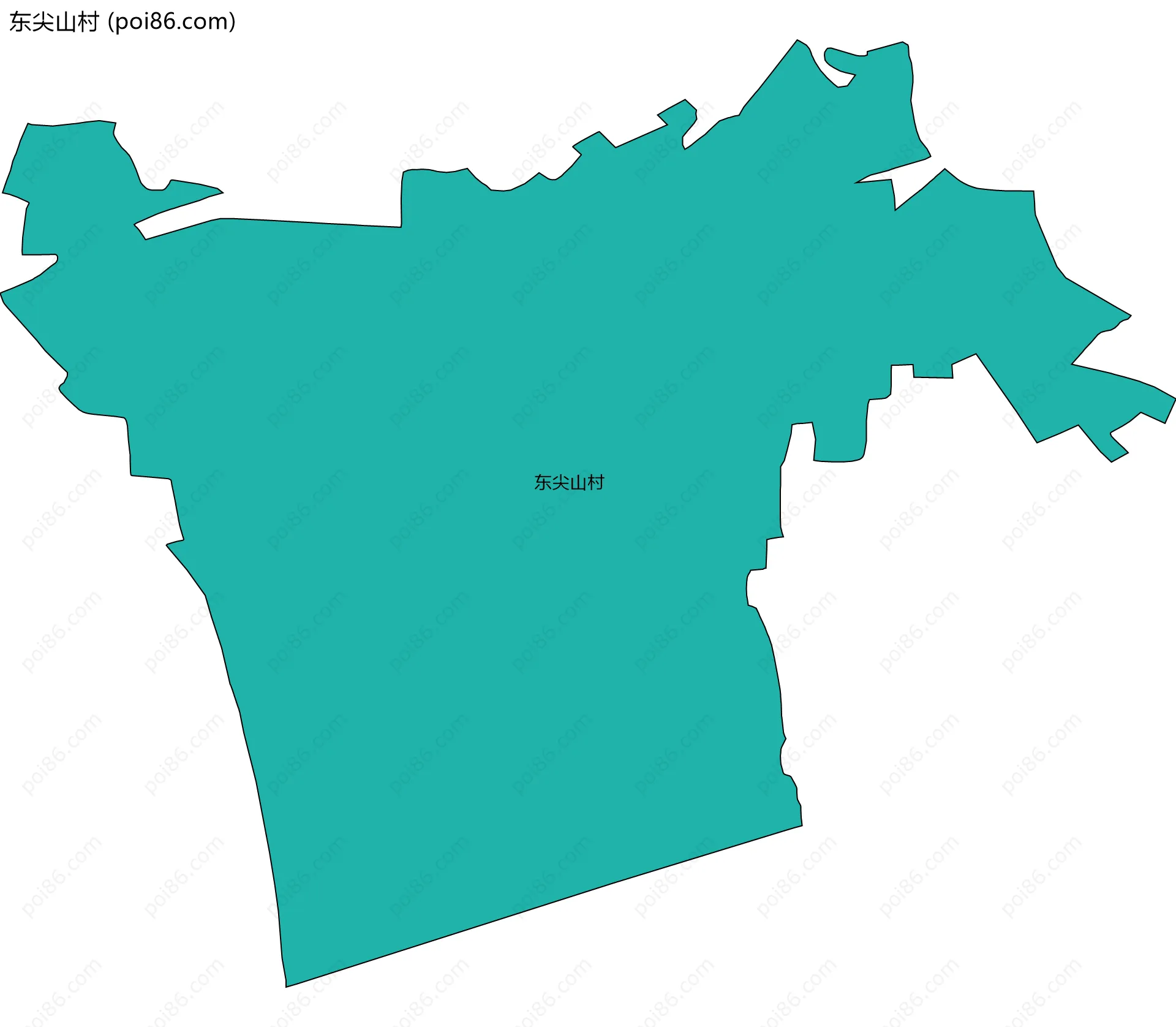 东尖山村边界地图