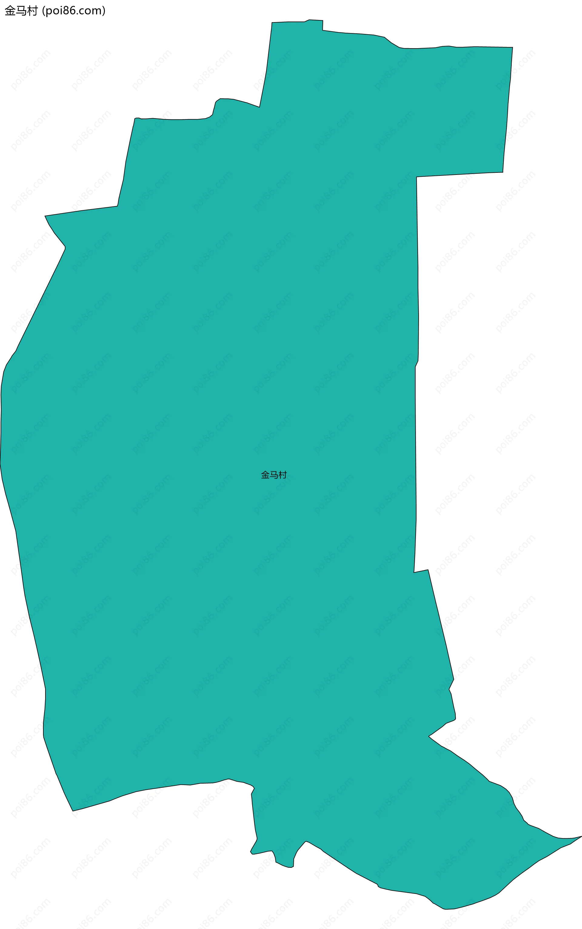 金马村边界地图