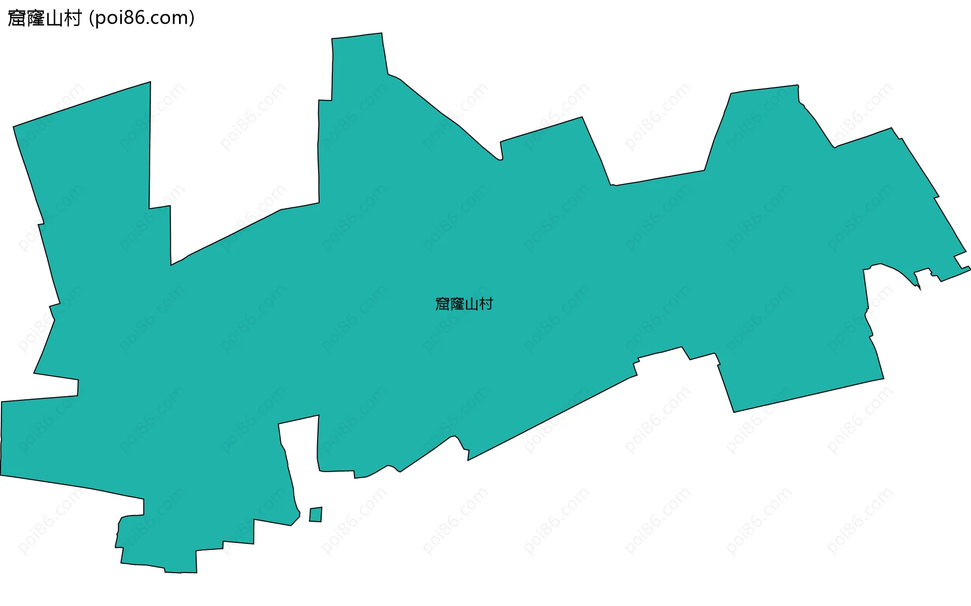 窟窿山村边界地图