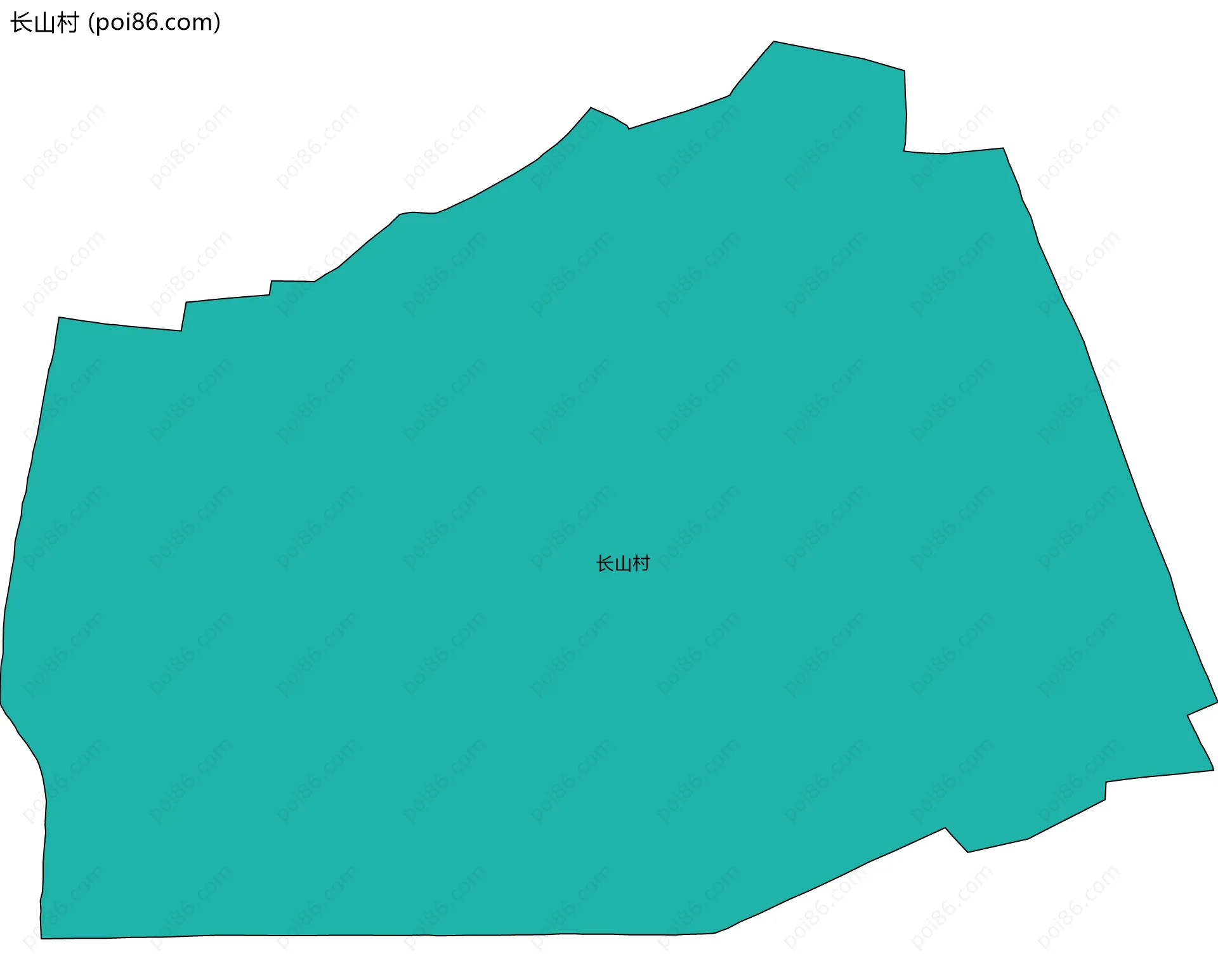 长山村边界地图