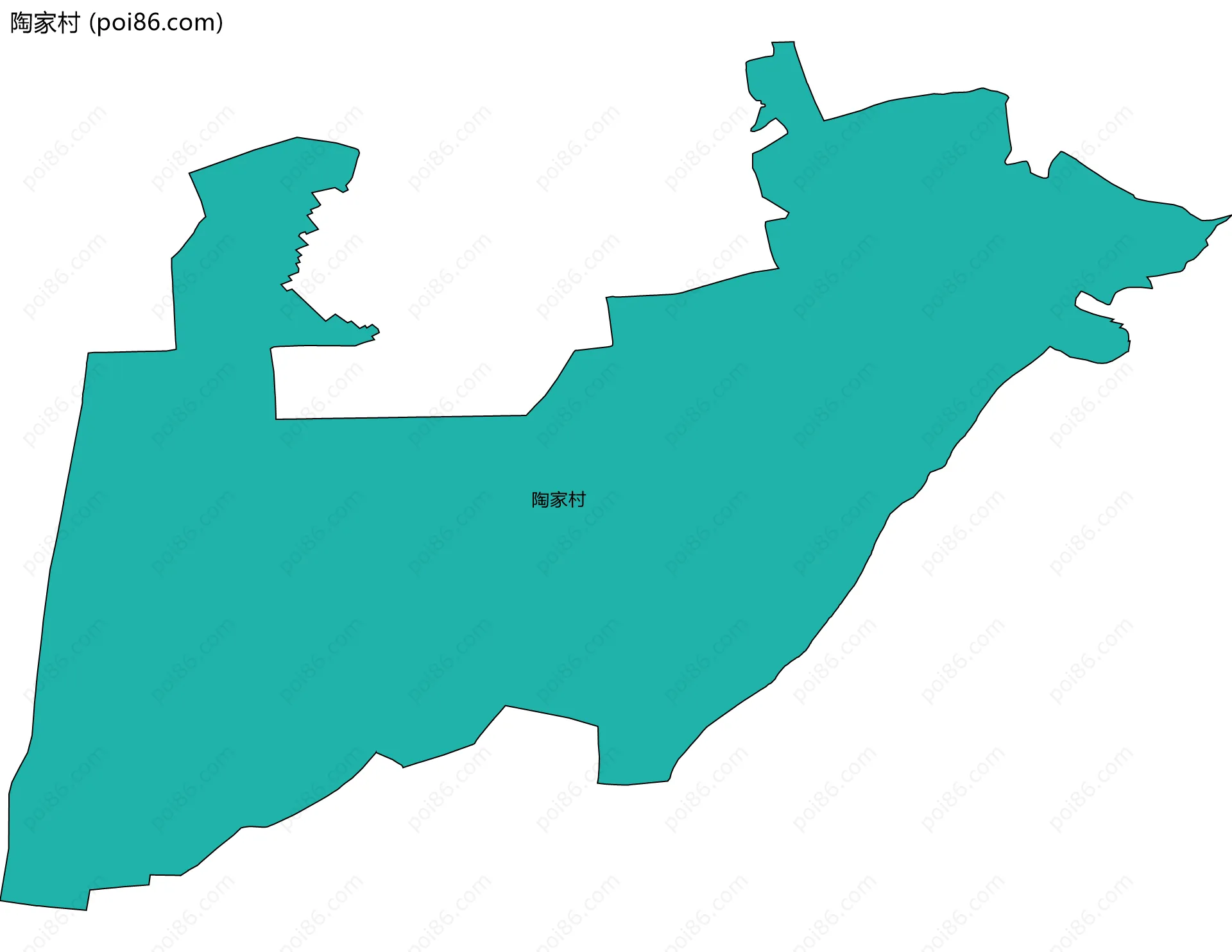 陶家村边界地图