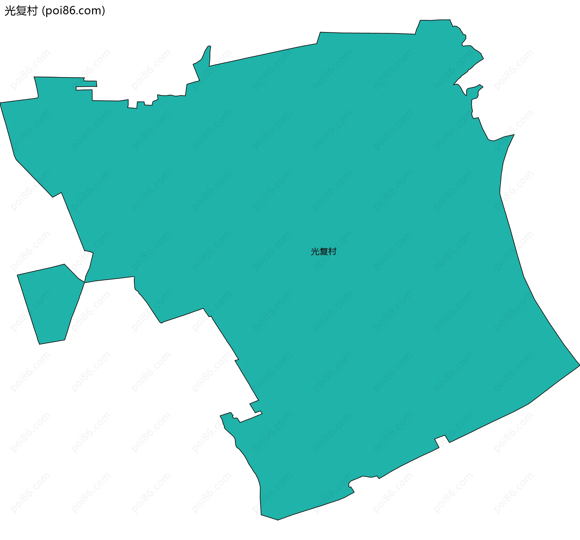 光复村边界地图