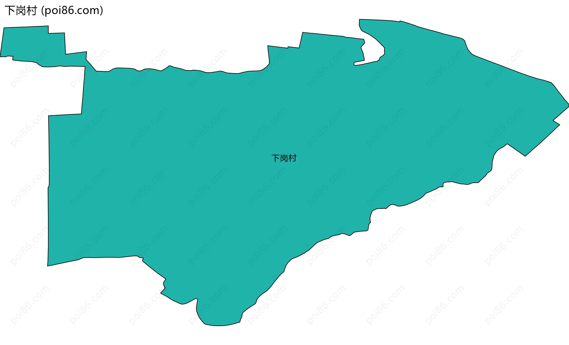 下岗村边界地图