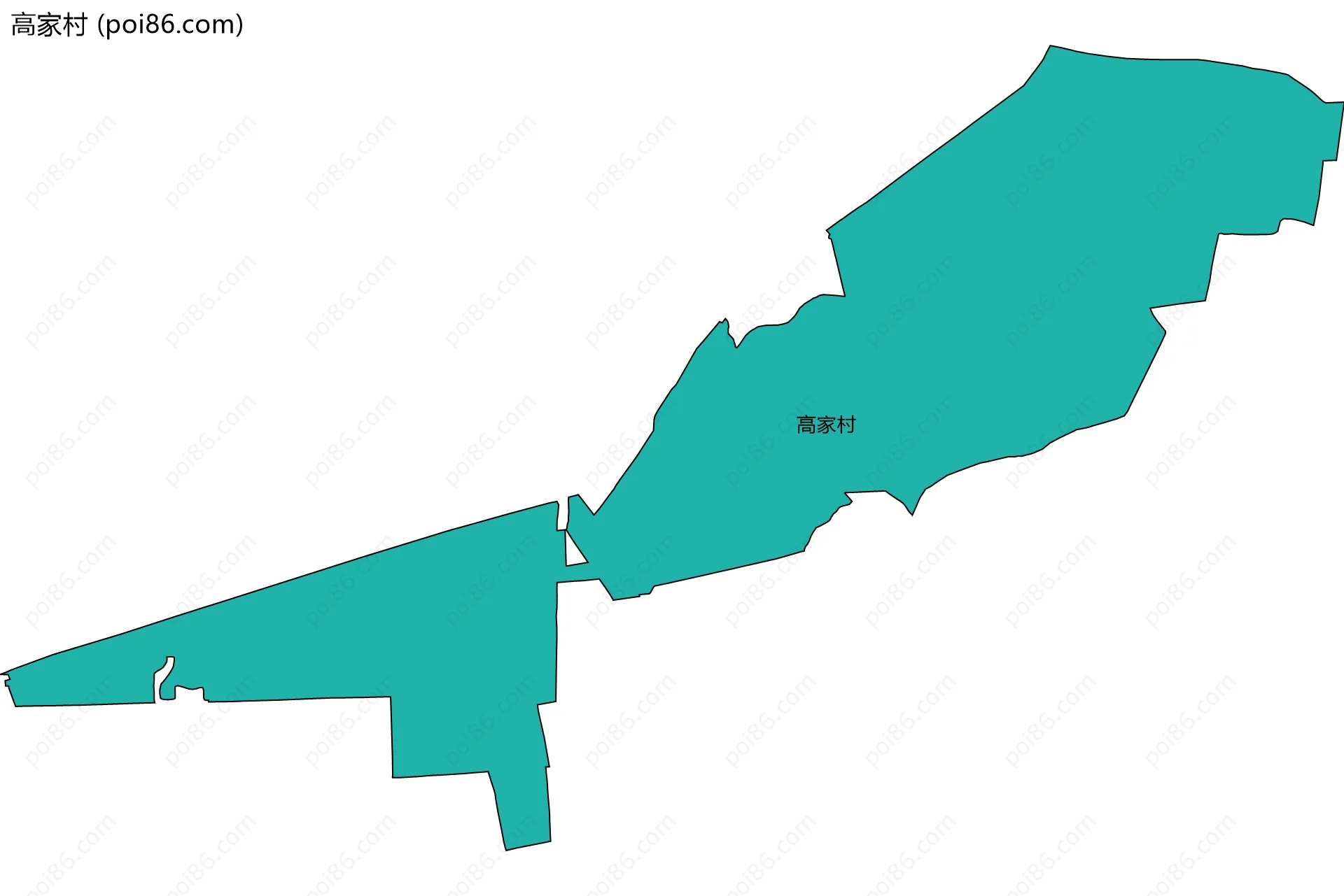 高家村边界地图