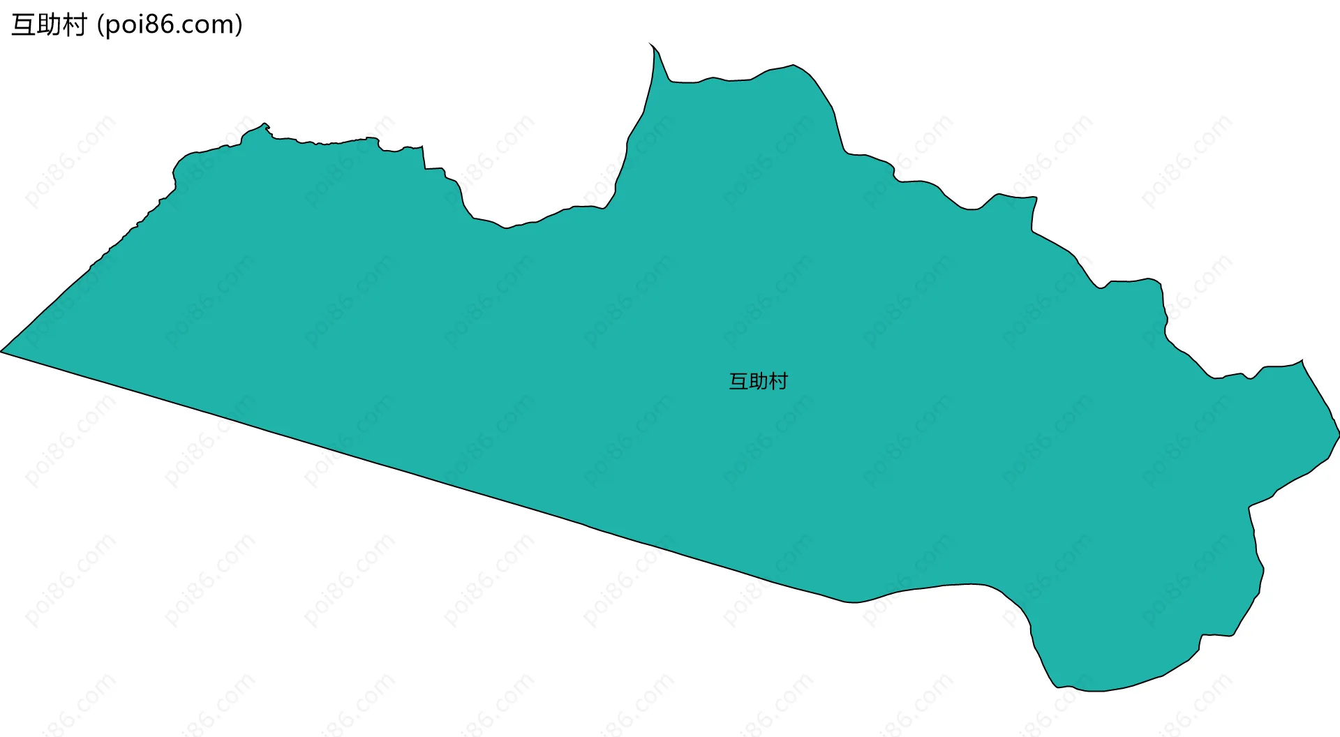 互助村边界地图