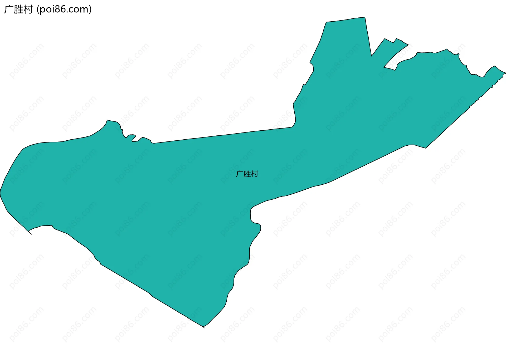广胜村边界地图