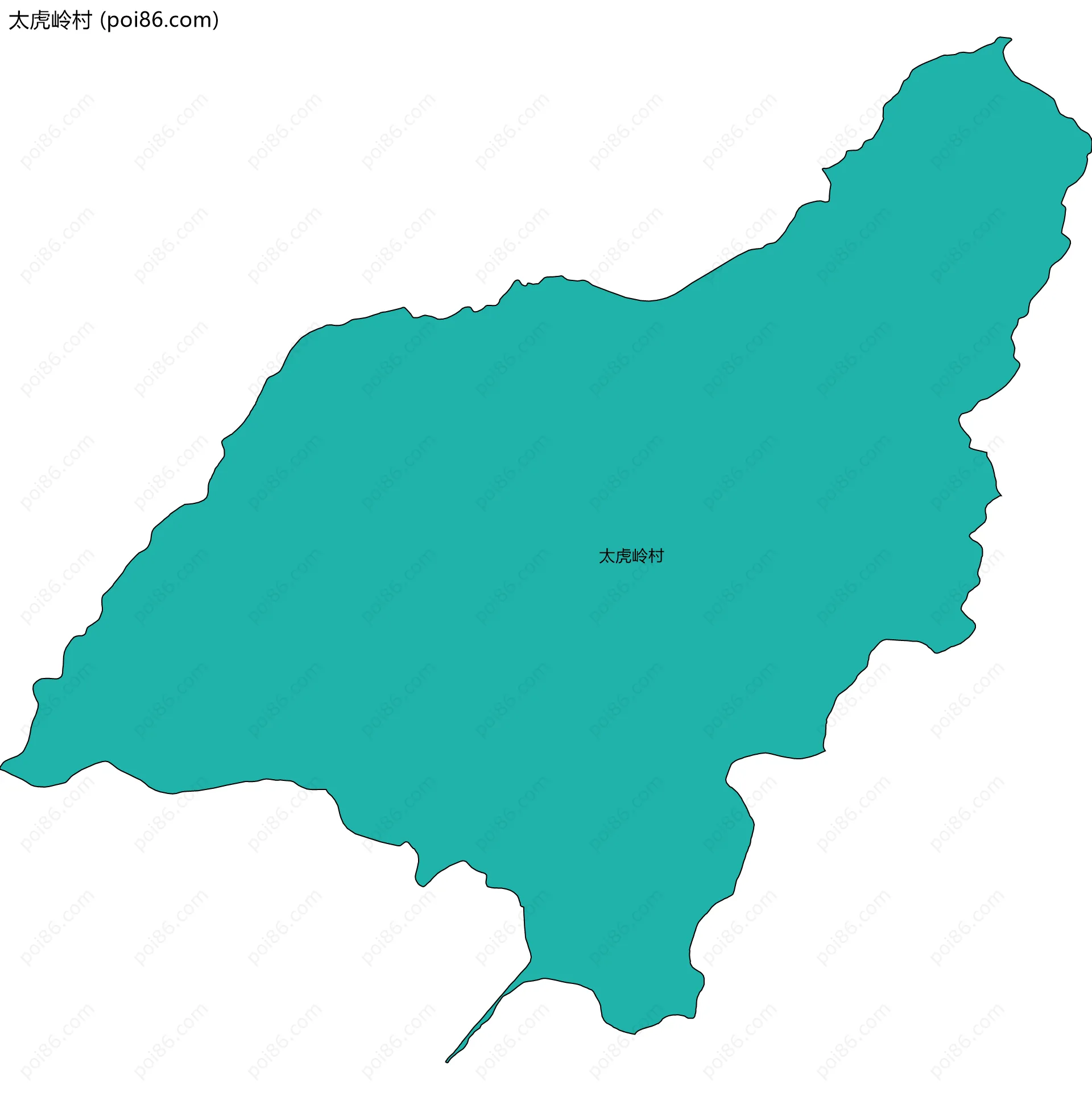 太虎岭村边界地图