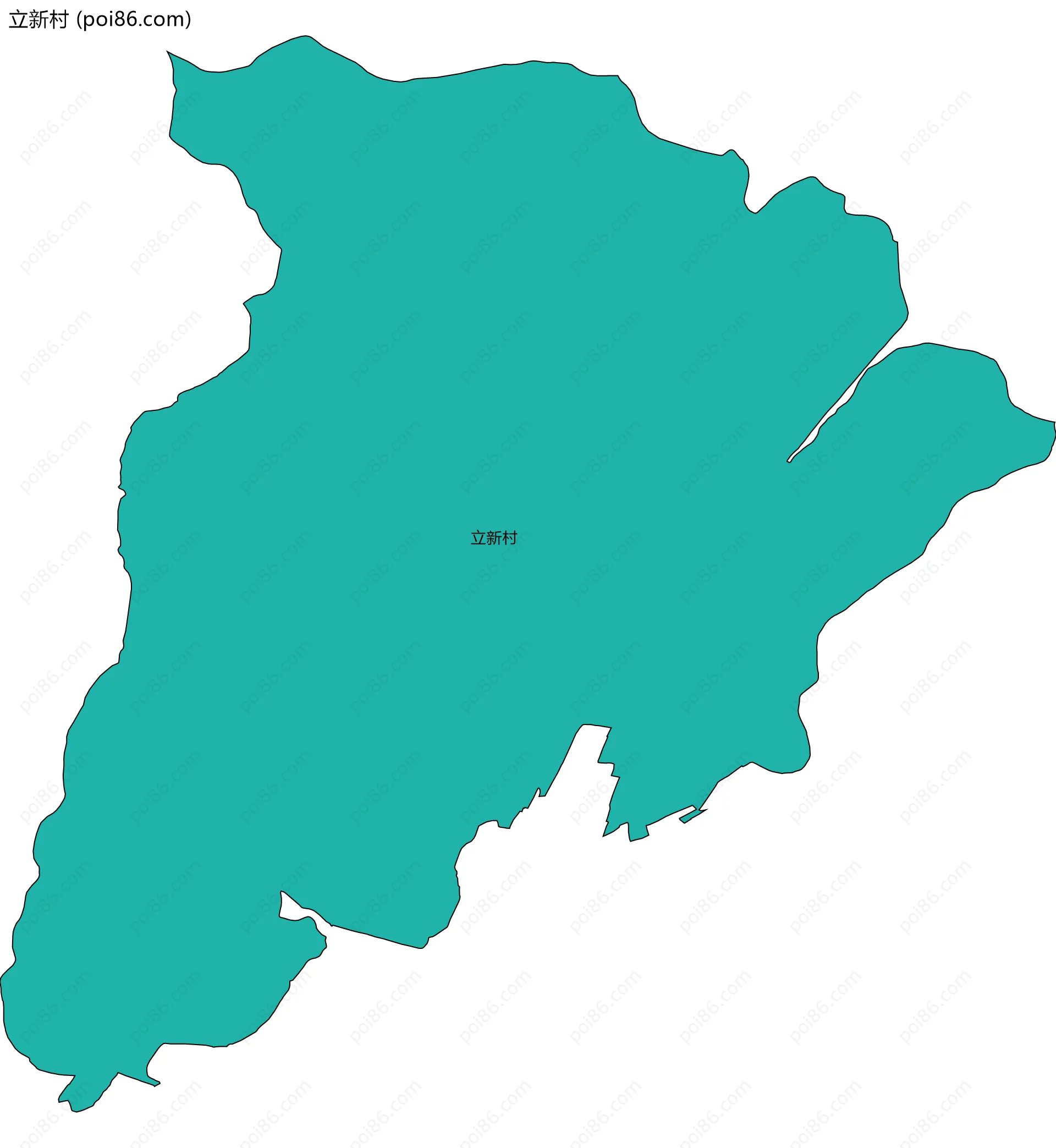 立新村边界地图