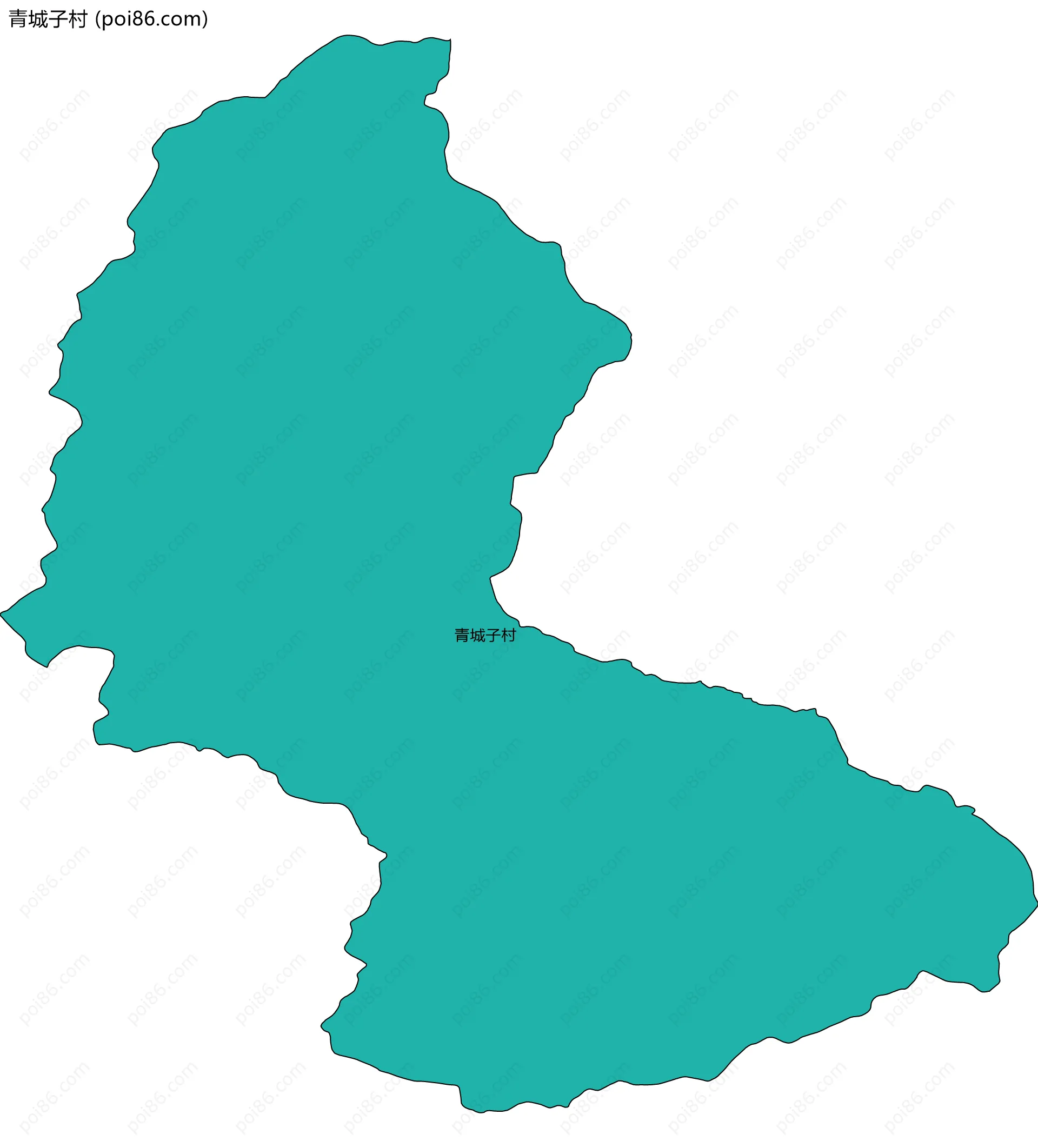 青城子村边界地图