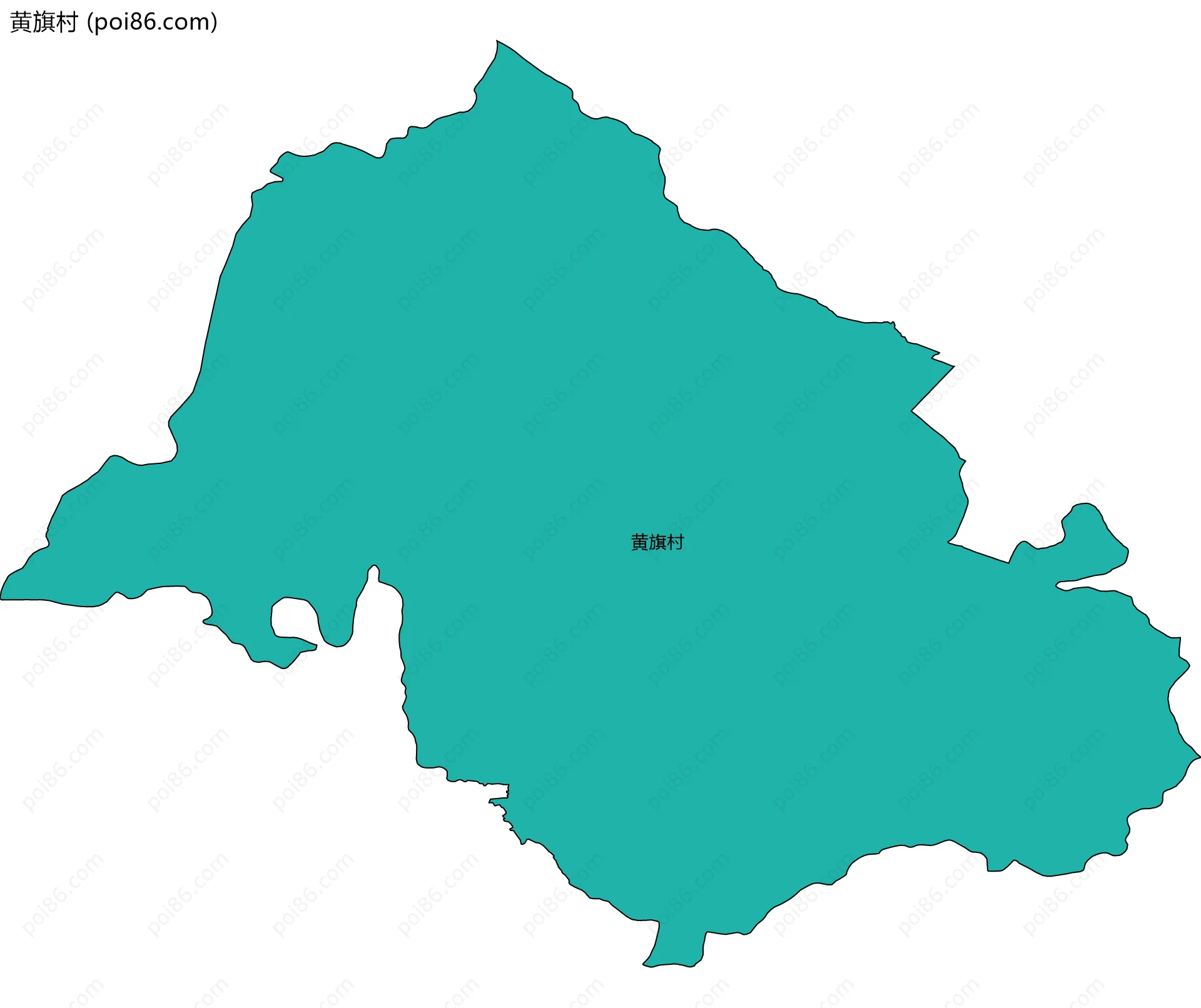 黄旗村边界地图