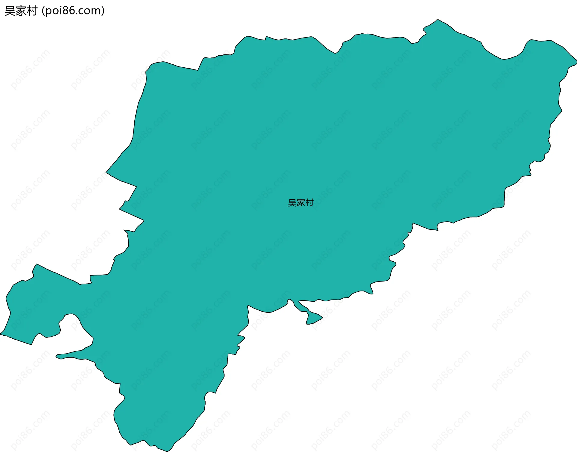 吴家村边界地图