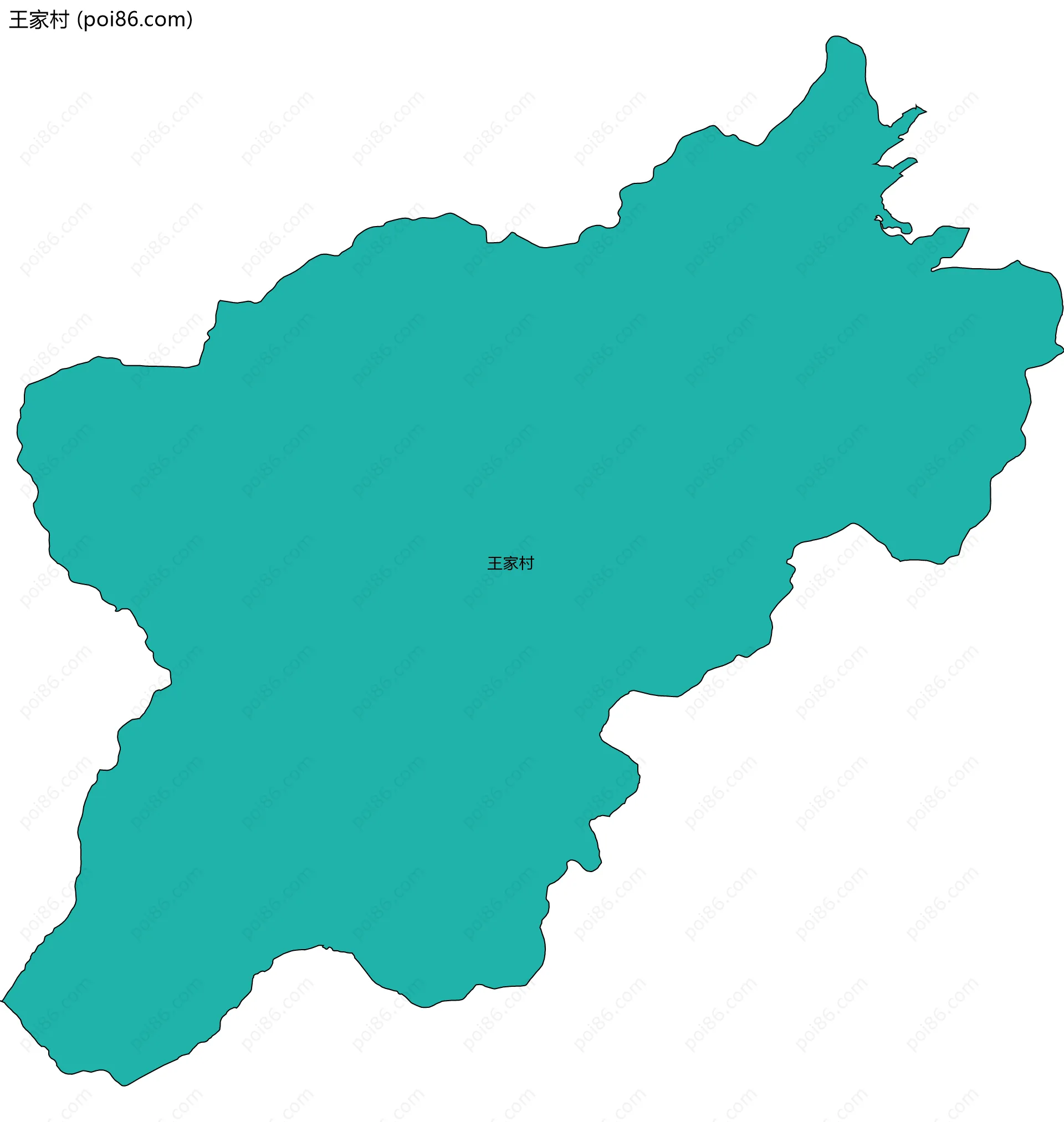 王家村边界地图