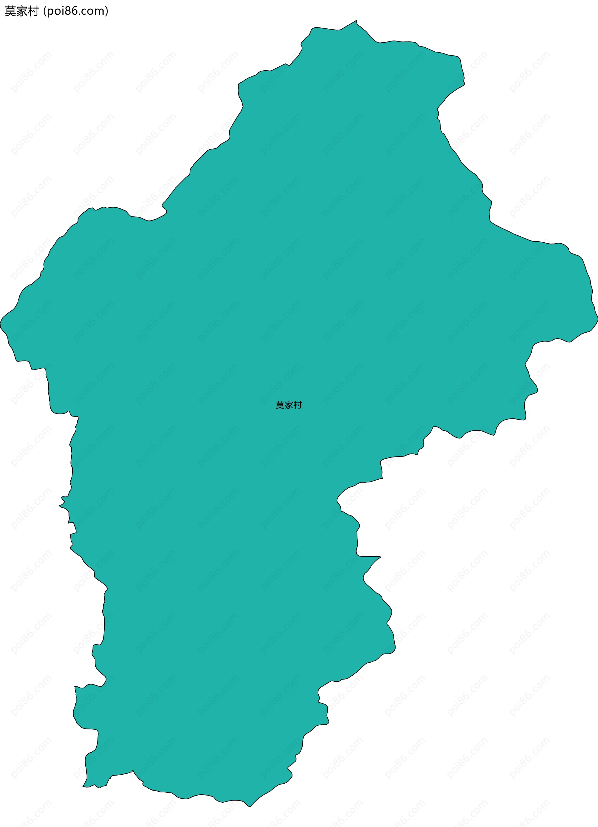 莫家村边界地图