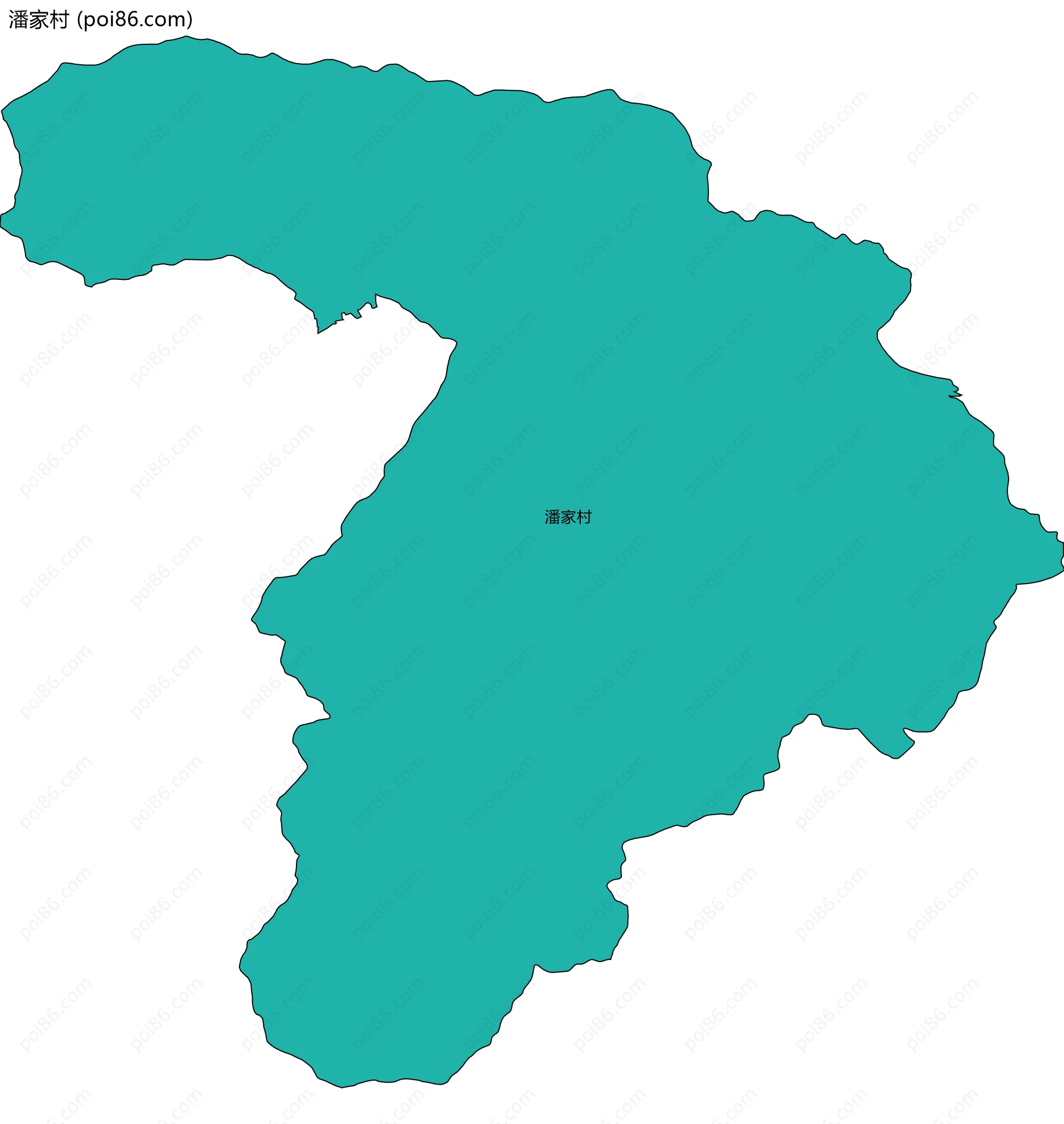 潘家村边界地图