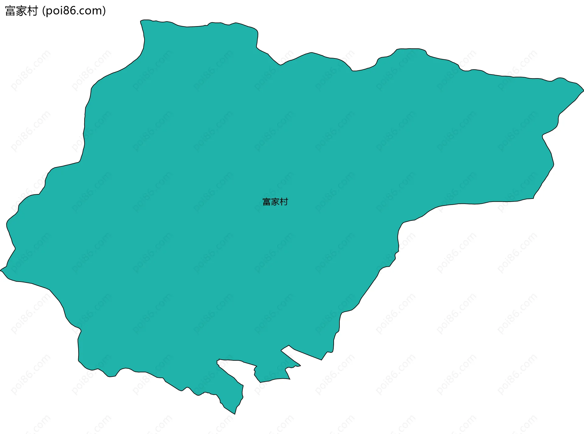 富家村边界地图