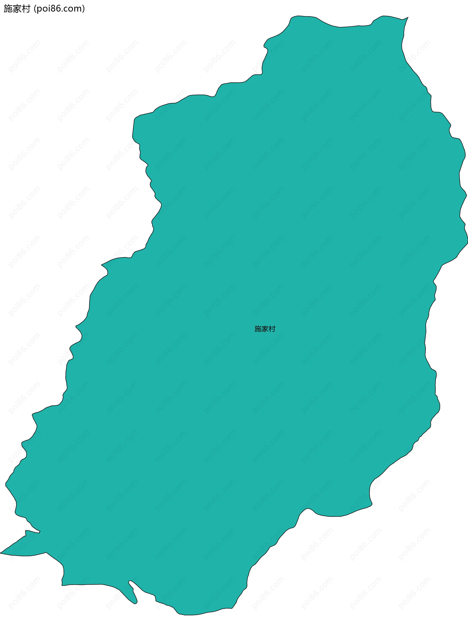 施家村边界地图