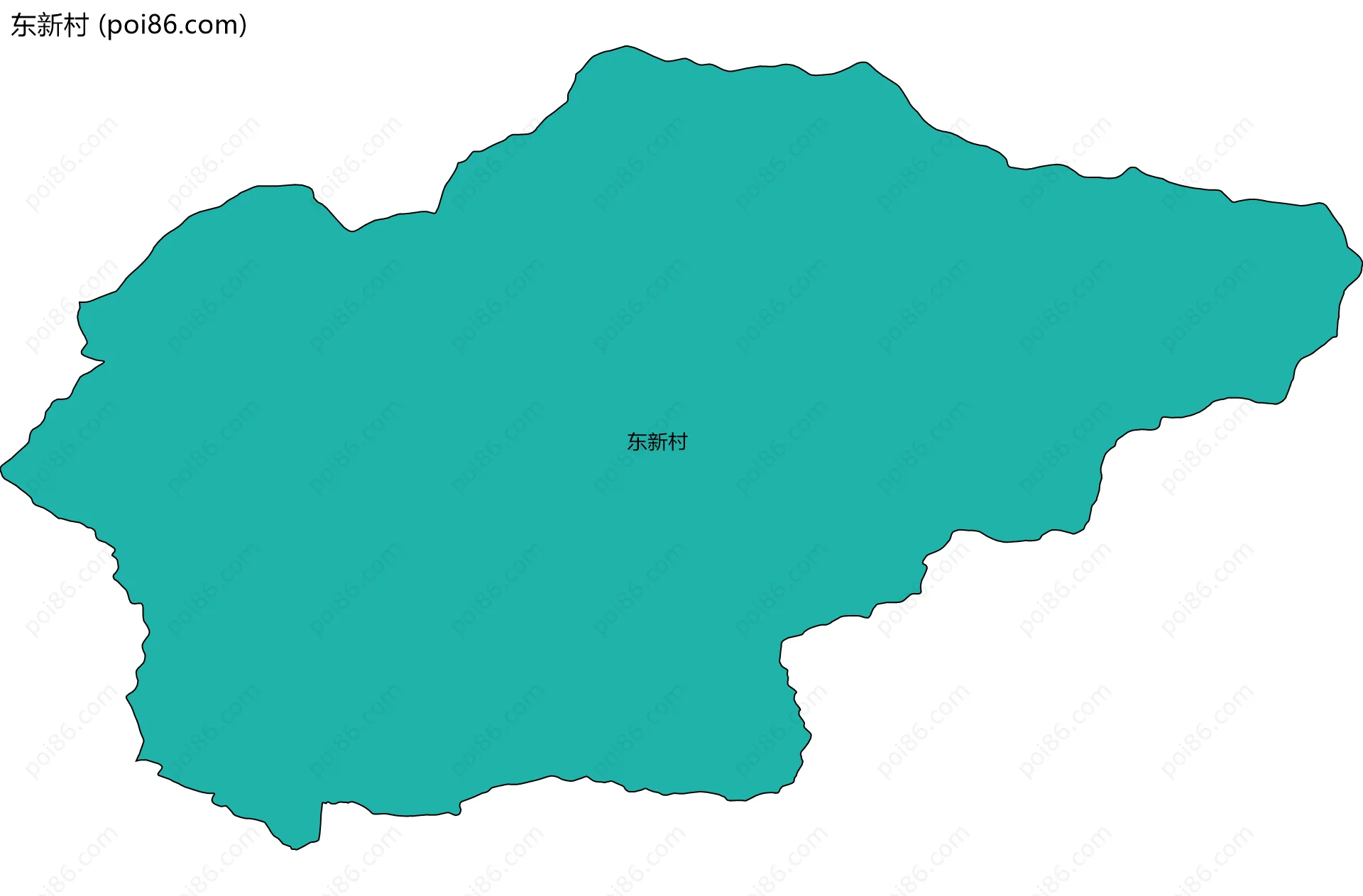 东新村边界地图