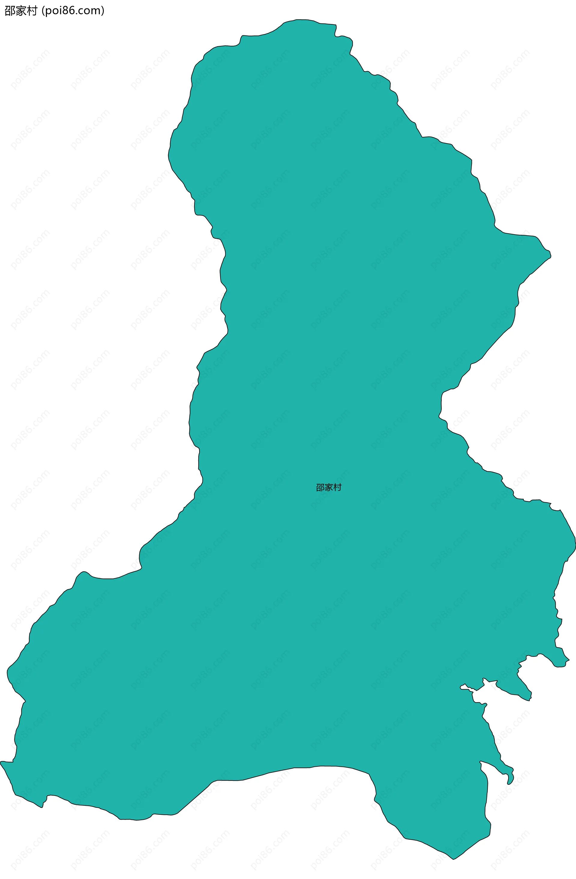 邵家村边界地图