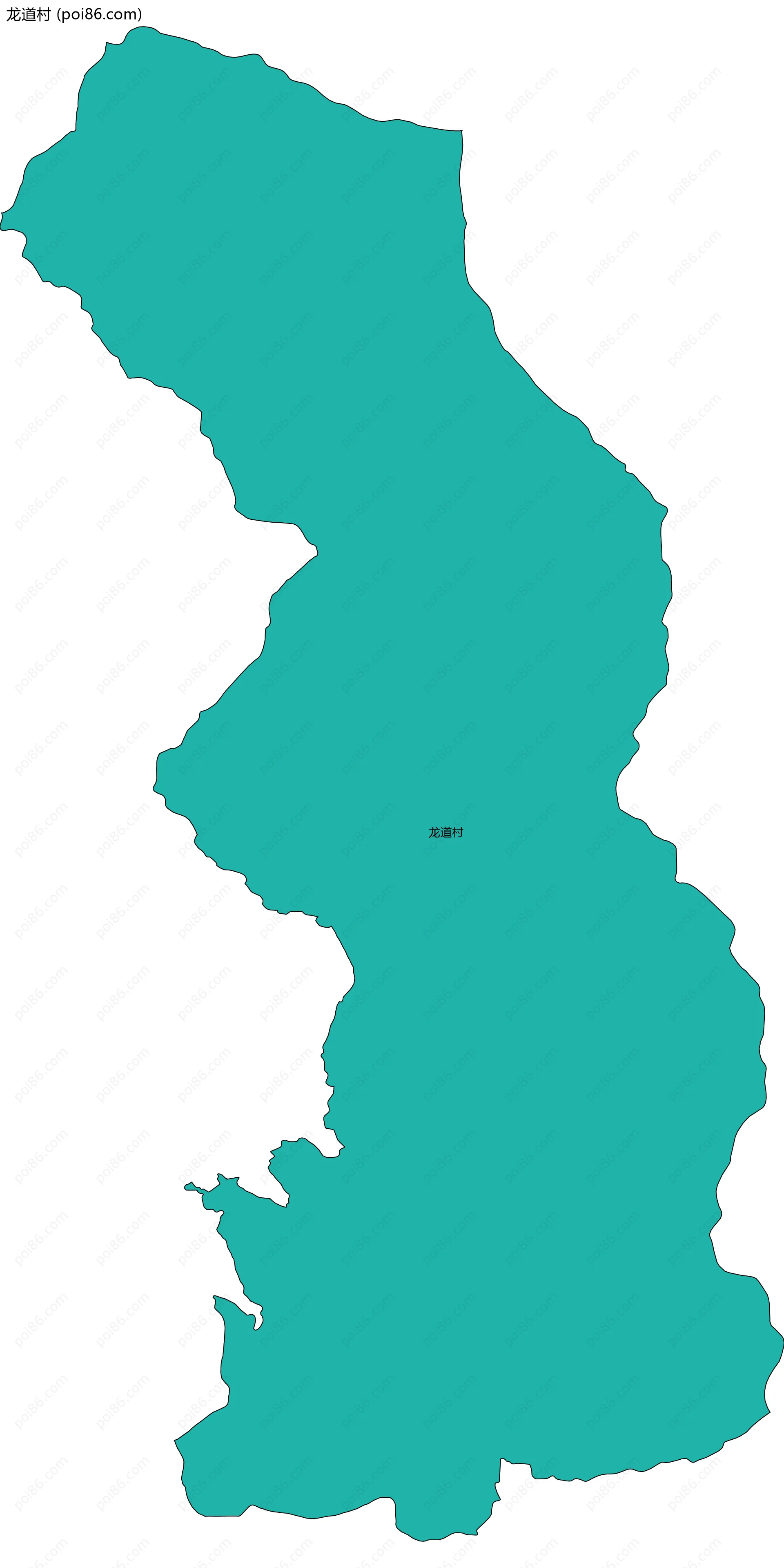 龙道村边界地图