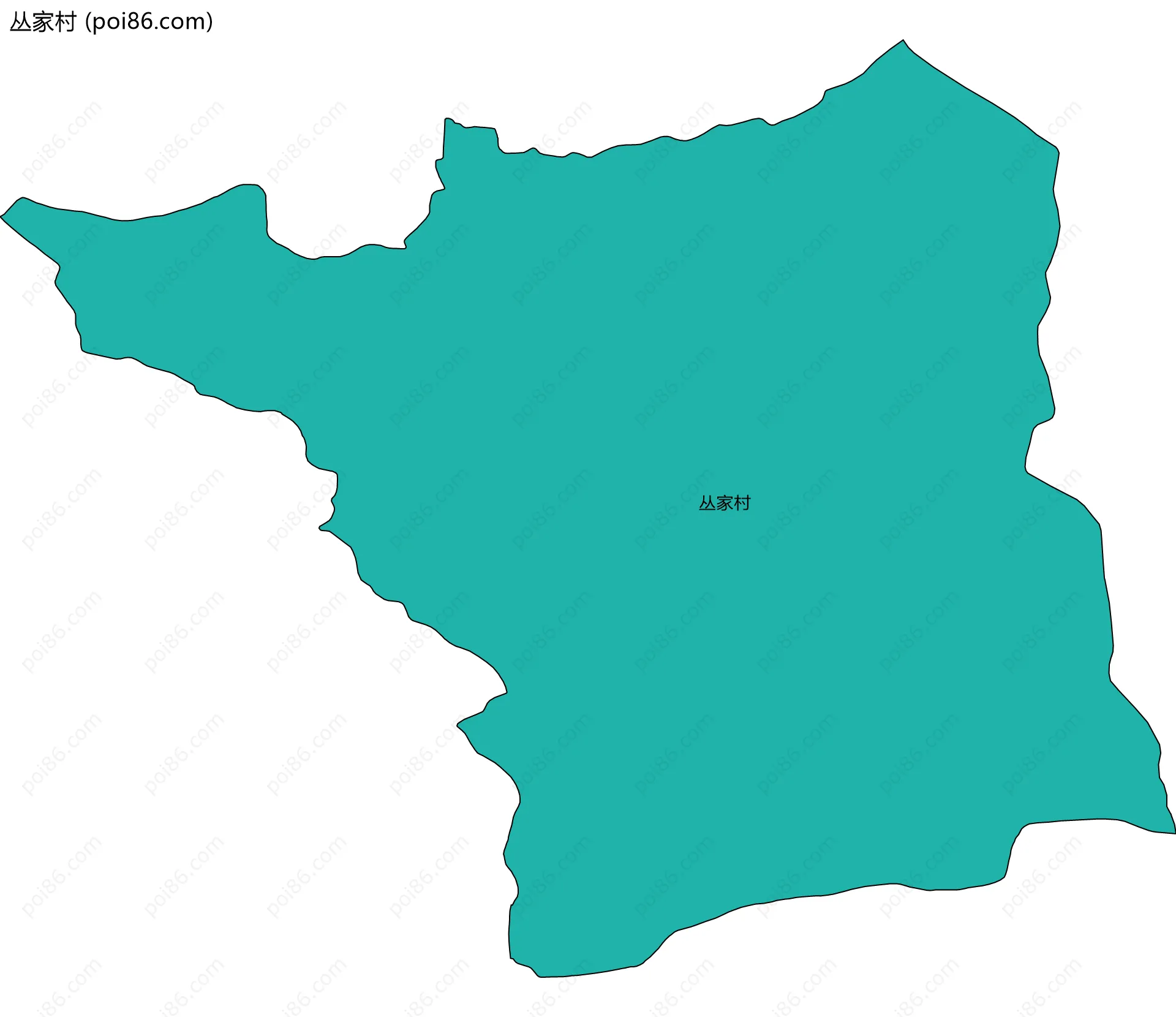 丛家村边界地图